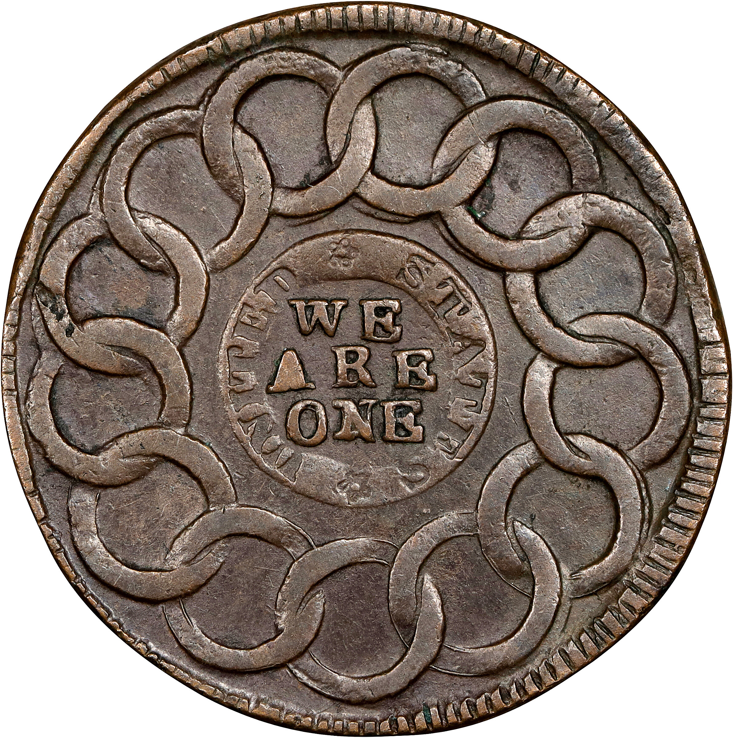 1787 Fugio 1c Club Rays, Rounded Ends, Newman 3-D MS BN AU55 BN thumbnail 4