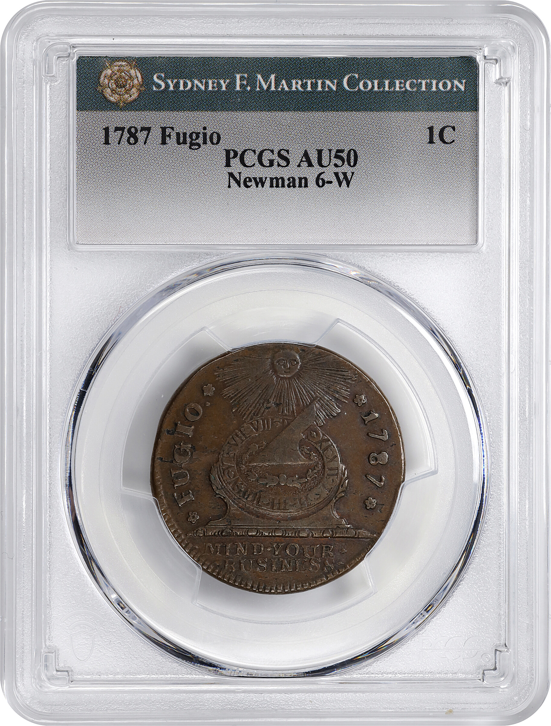 1787 Fugio 1c 4 Cinquefoils, STATES UNITED, Newman 6-W MS BN F12 BN thumbnail 21
