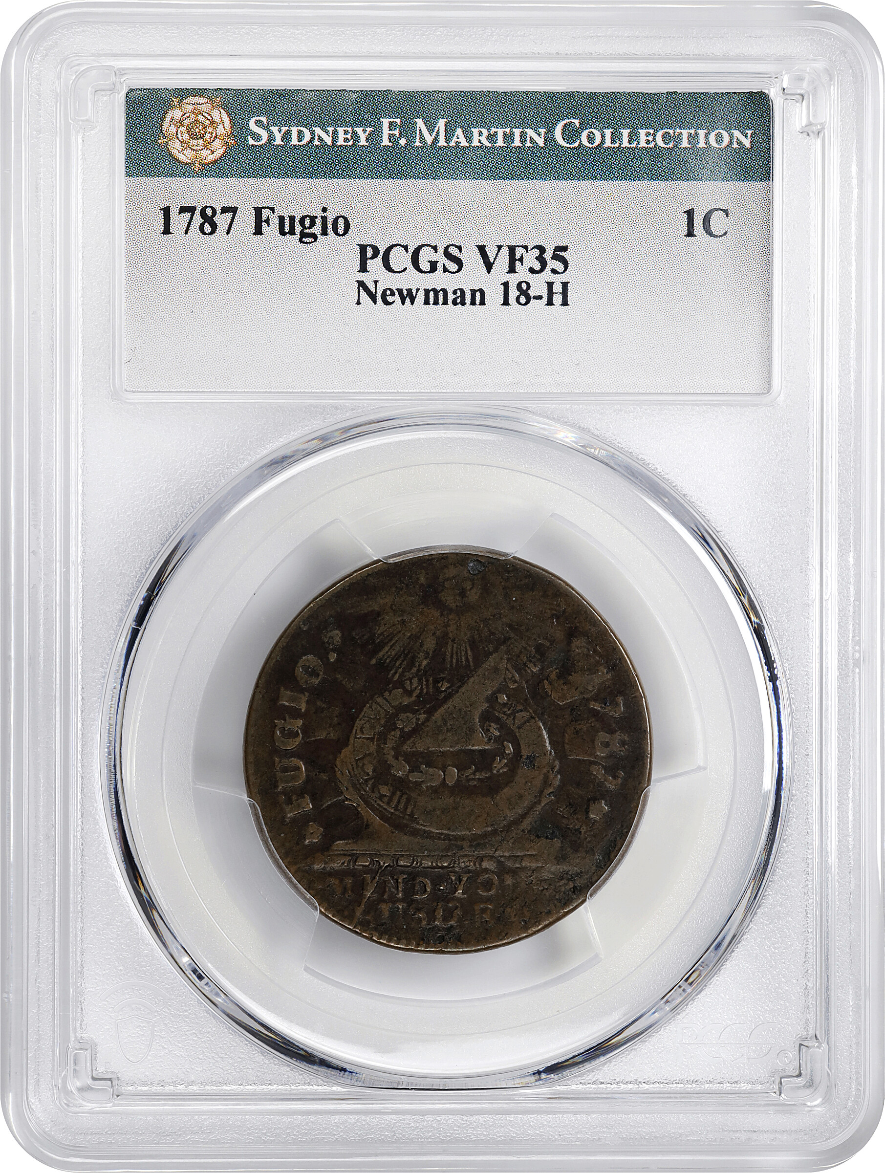 1787 Fugio 1c 4 Cinquefoils, UNITED STATES, Newman 18-H MS BN VG10 BN thumbnail 15