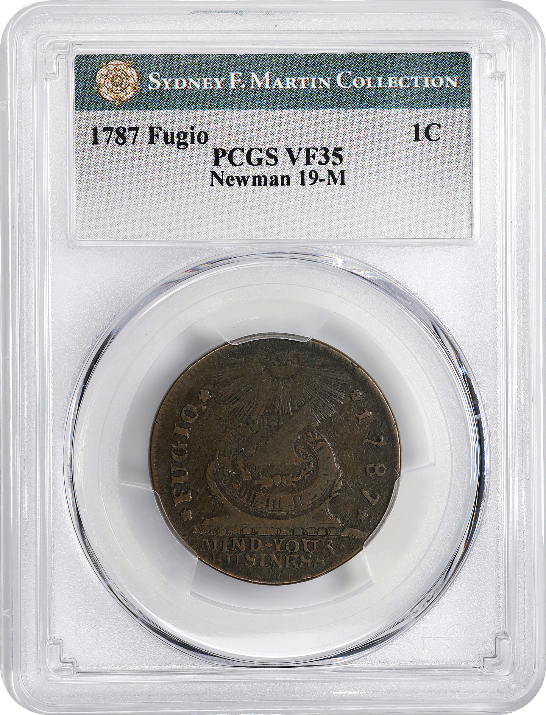 1787 Fugio 1c 4 Cinquefoils, STATES UNITED, Newman 19-M MS BN VF25 BN thumbnail 11