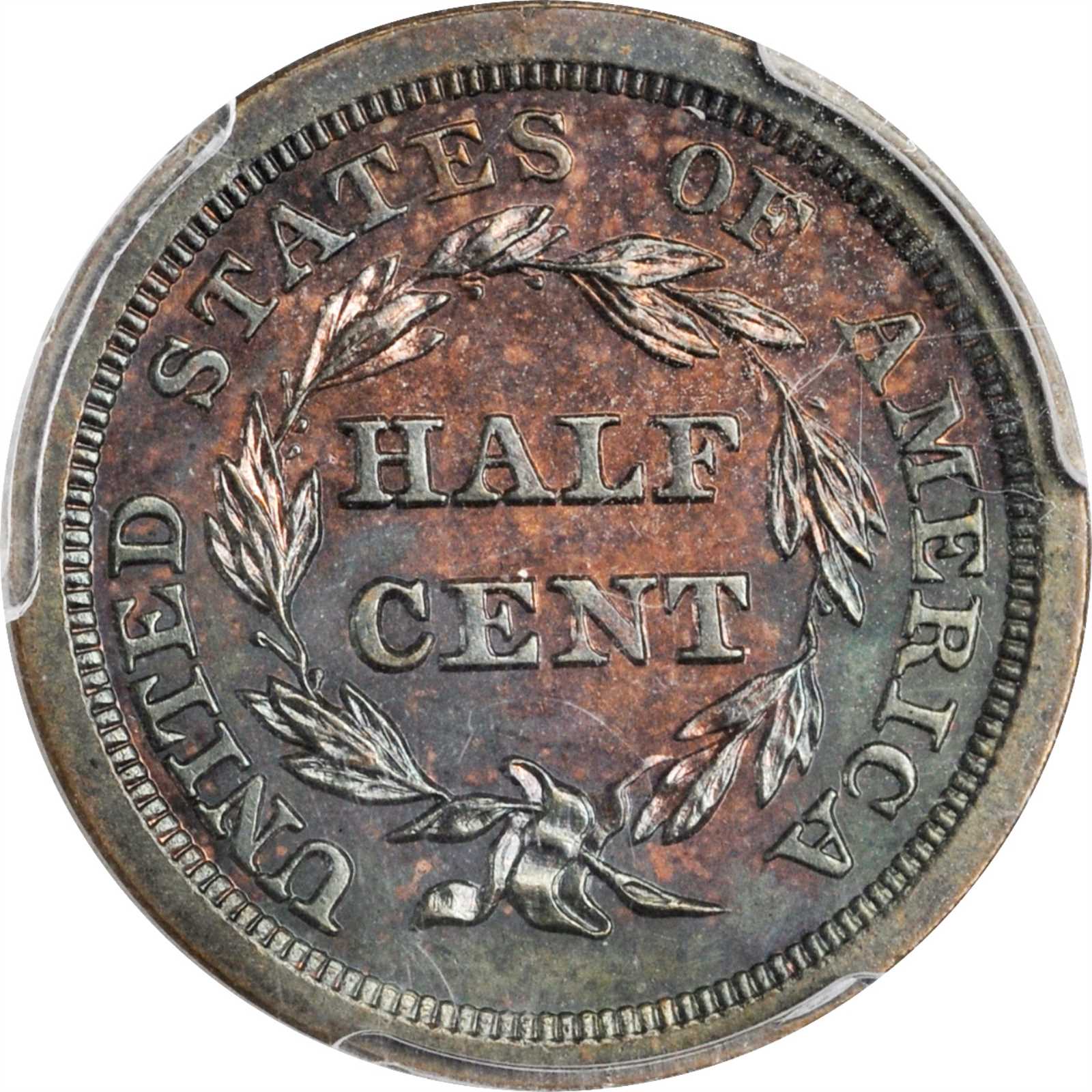 1856 1/2c Reverse of 1854 PR BN PR62 BN CAC thumbnail 5