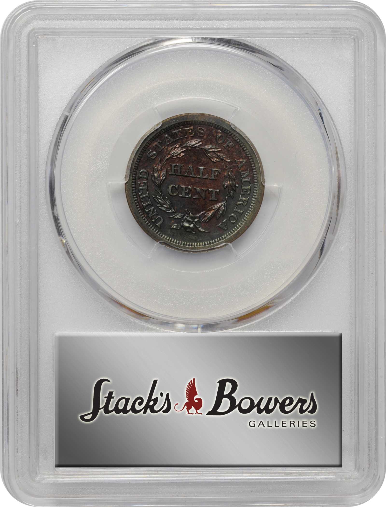 1856 1/2c Reverse of 1854 PR BN PR62 BN CAC thumbnail 7