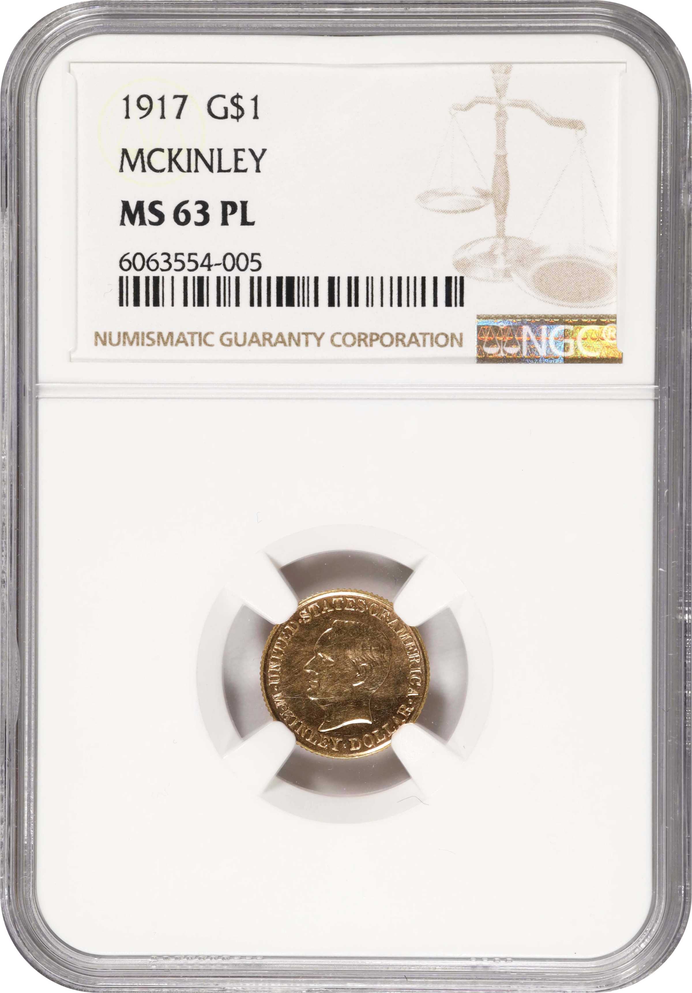 1917 G$1 McKinley Memorial MS PL thumbnail 5