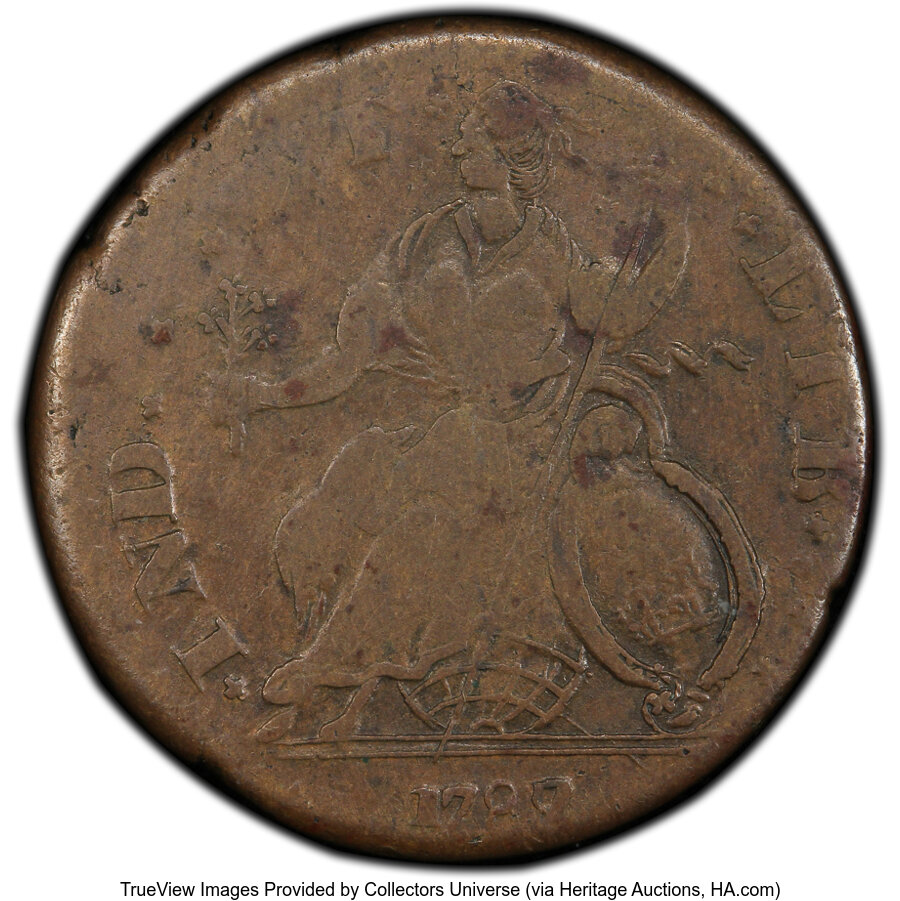 1787/1788 Copper Connecticut, Mailed Bust Left MS BN VG10 BN thumbnail 18