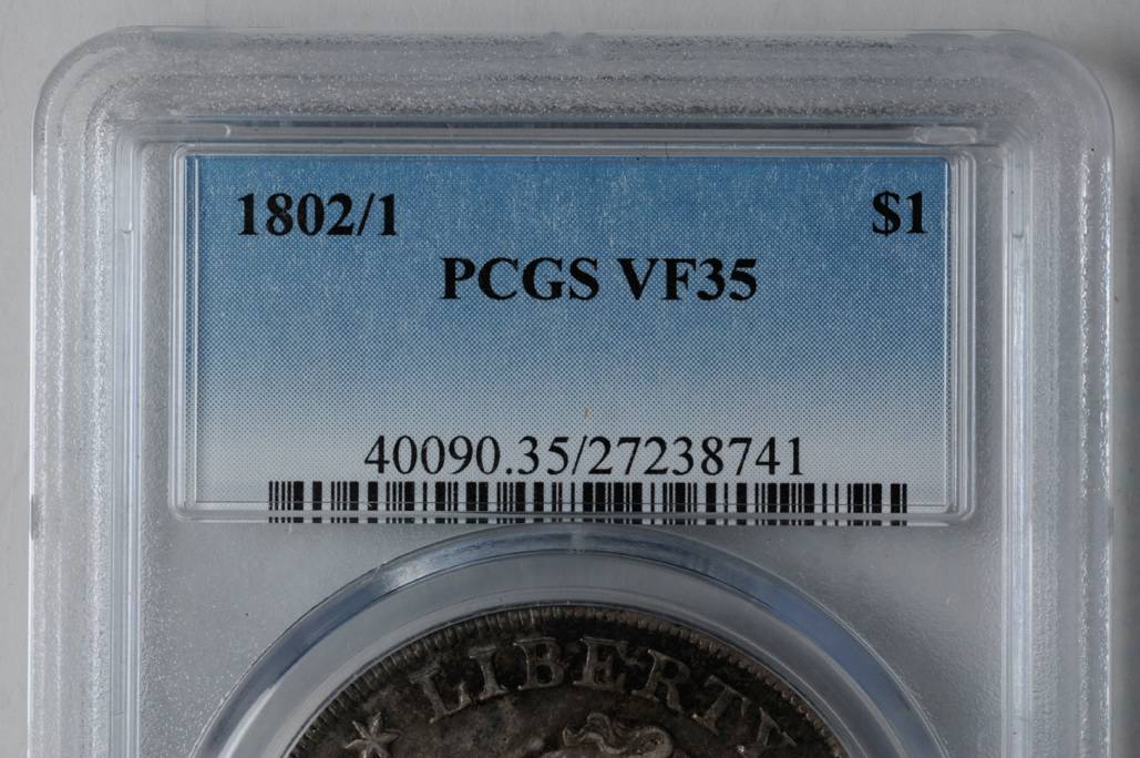 1802/1 $1 VF35 CAC thumbnail 3