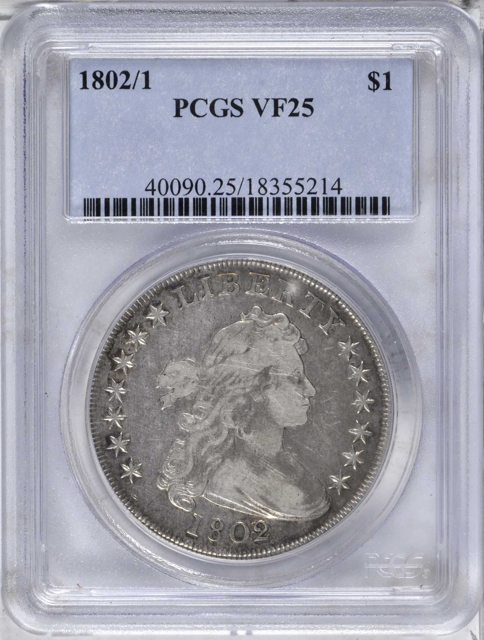 1802/1 $1 VF25 thumbnail 4