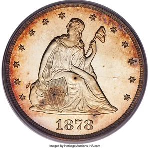 image for: 1878 20C PR64 Deep Cameo PCGS. CAC. BF-1, R.3....