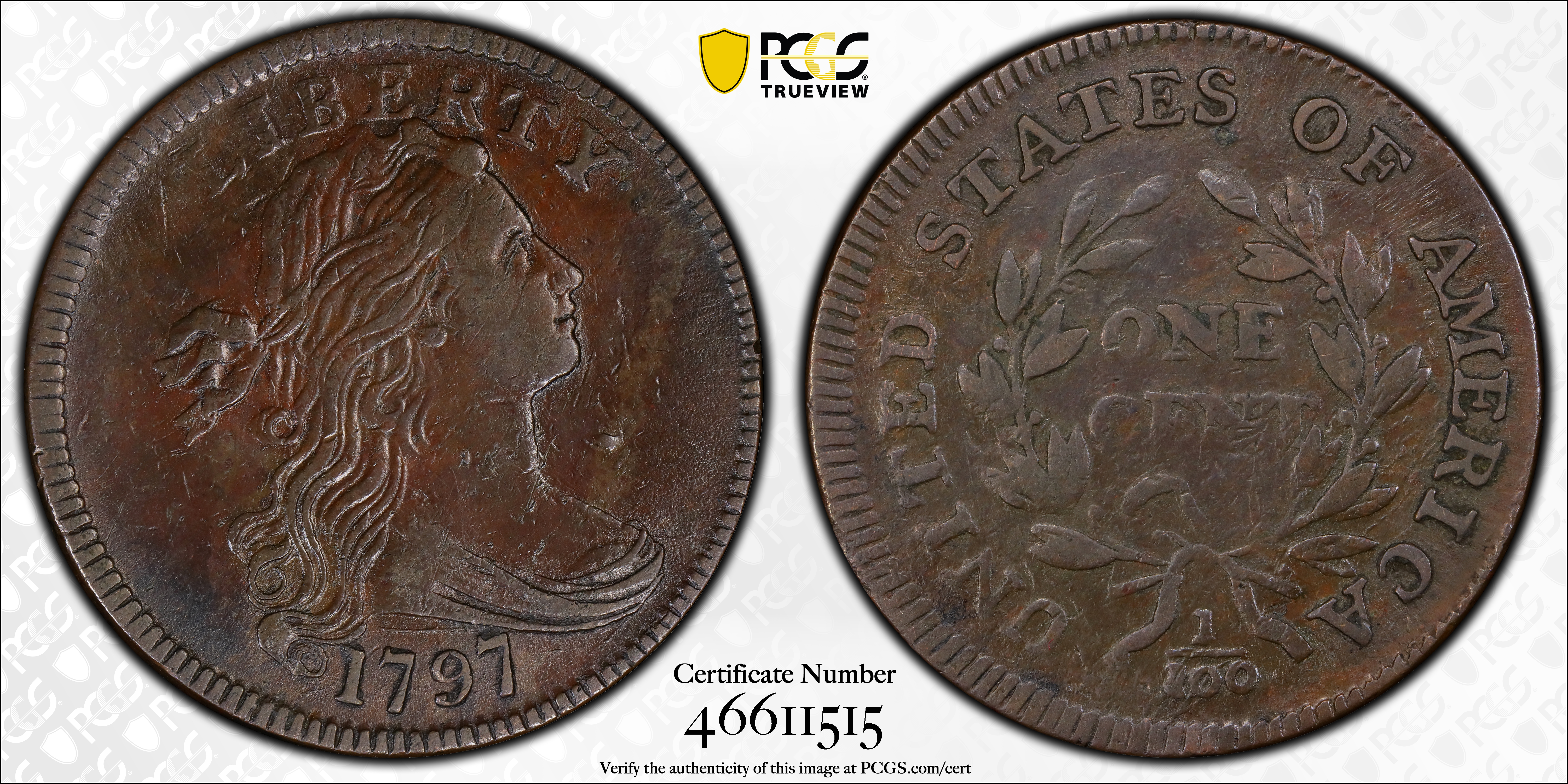 1797 1c Reverse of 1797, Stems, S-134  MS BN thumbnail 16