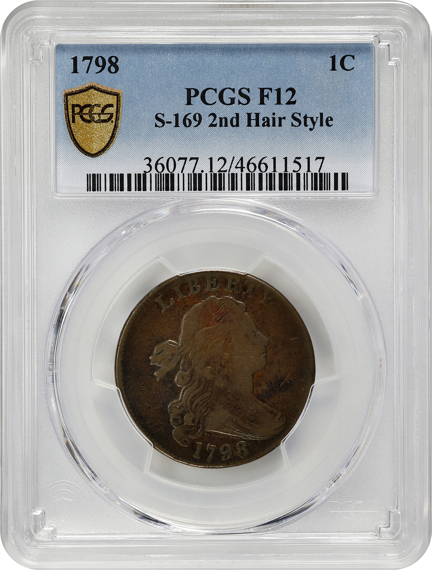 1798 1c 2nd Hair Style, S-169  MS BN thumbnail 17