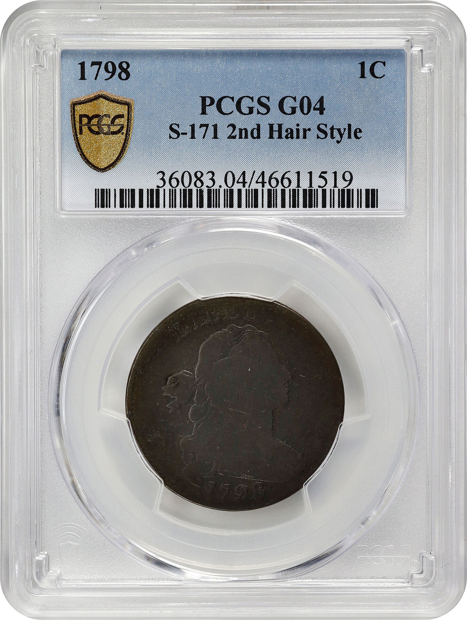 1798 1c 2nd Hair Style, S-171  MS BN thumbnail 14