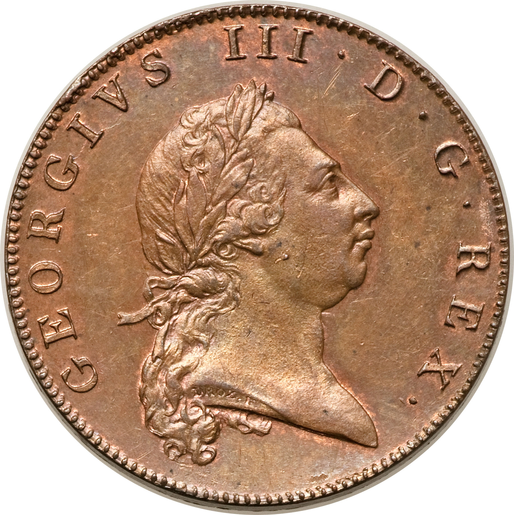 1793 1 Pe double pennant MS