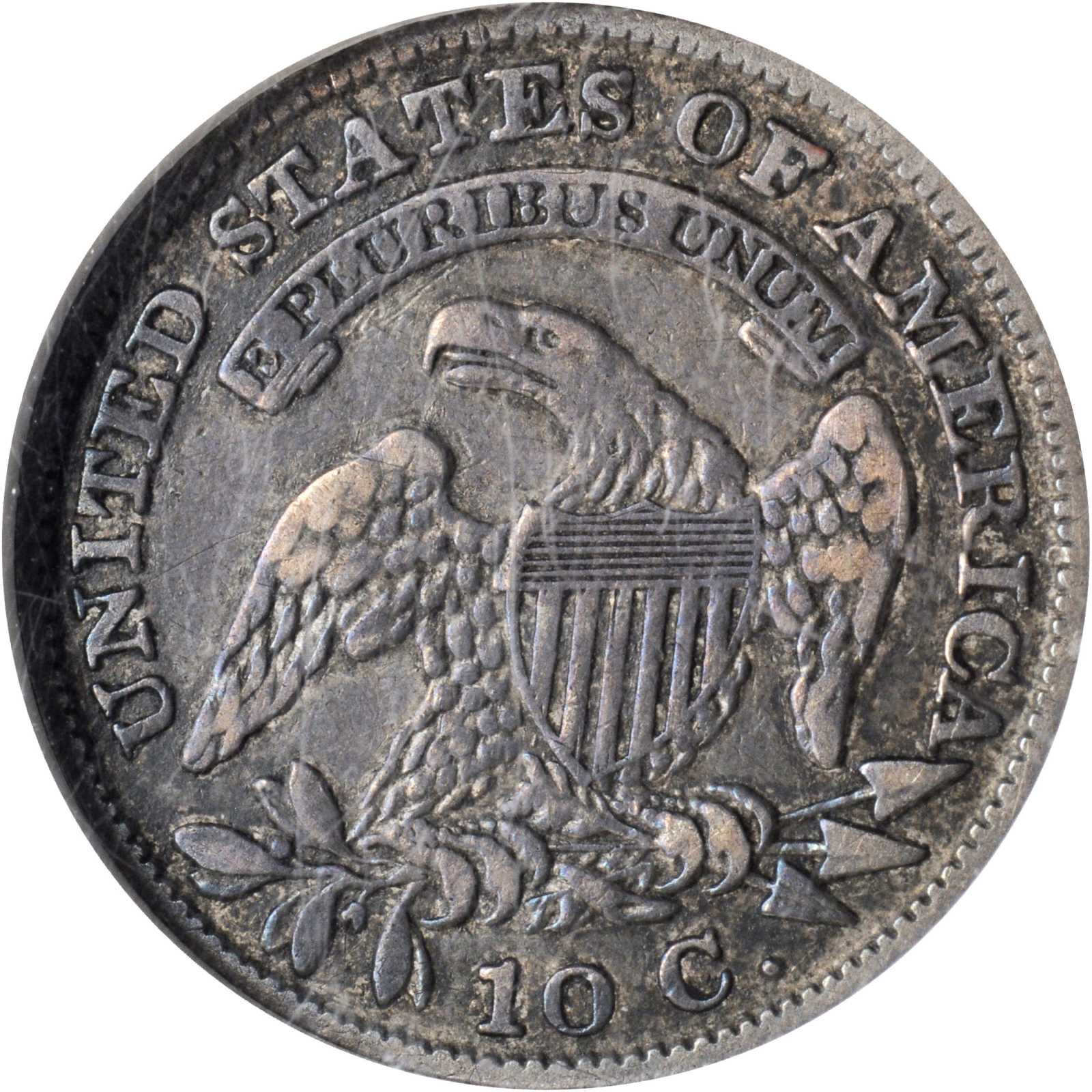 1829 10c Small 10C, JR-4 VG10 thumbnail 4