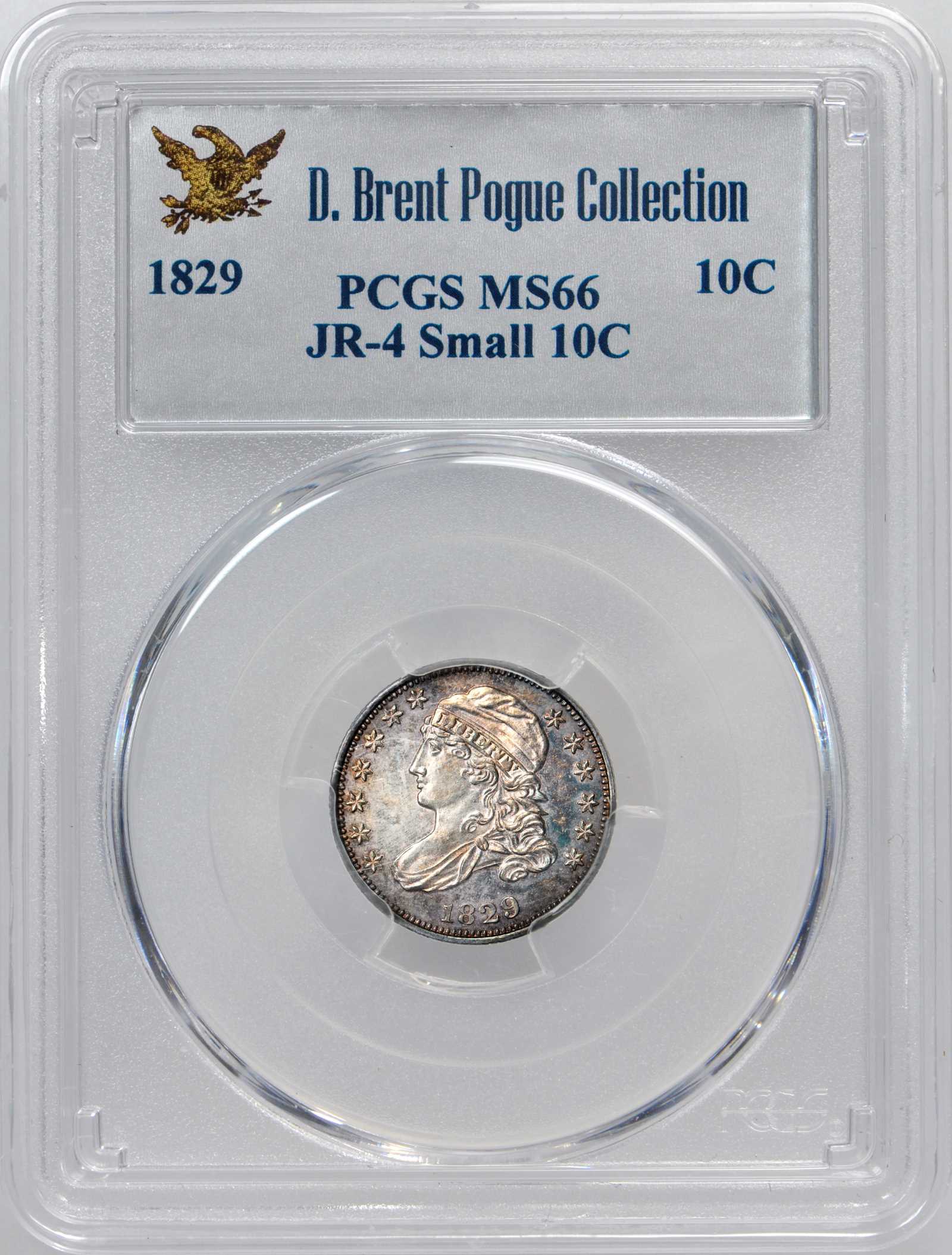 1829 10c Small 10C, JR-4 VG10 thumbnail 13