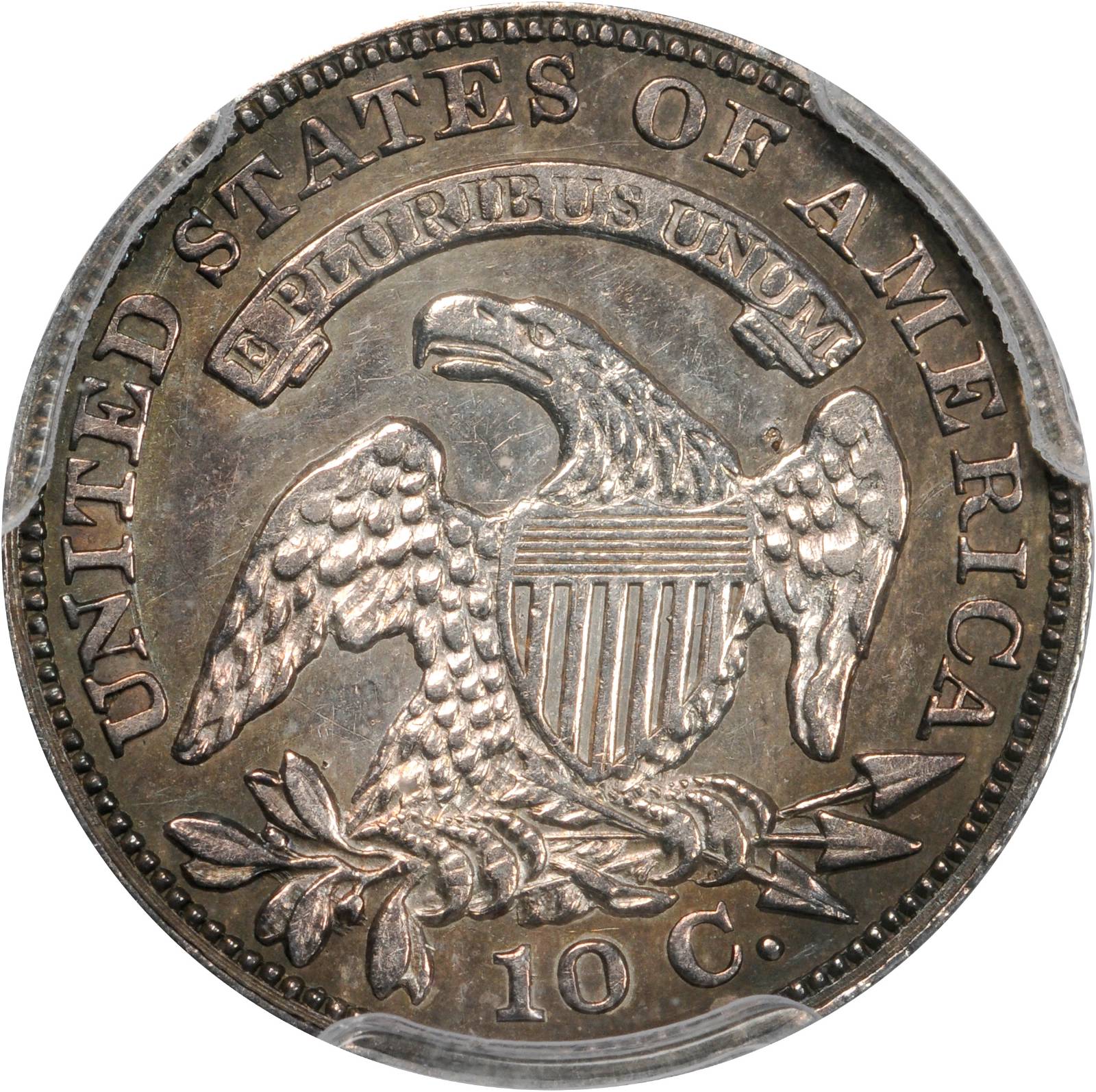 1829 10c Small 10C, JR-5 AG3 CAC thumbnail 2
