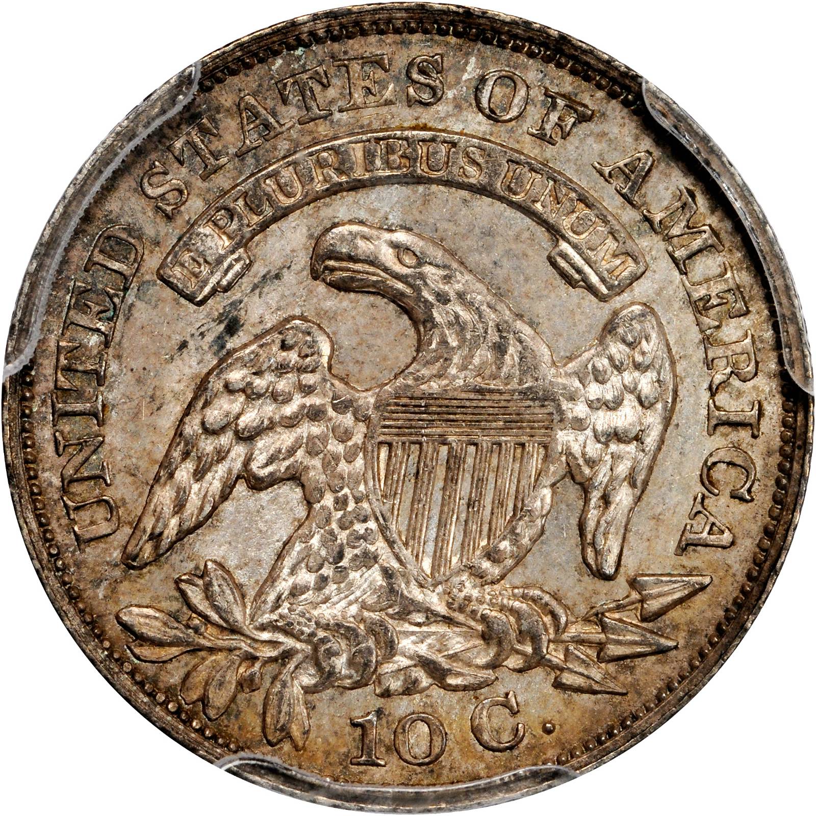 1829 10c Small 10C, JR-6 G4 CAC thumbnail 6