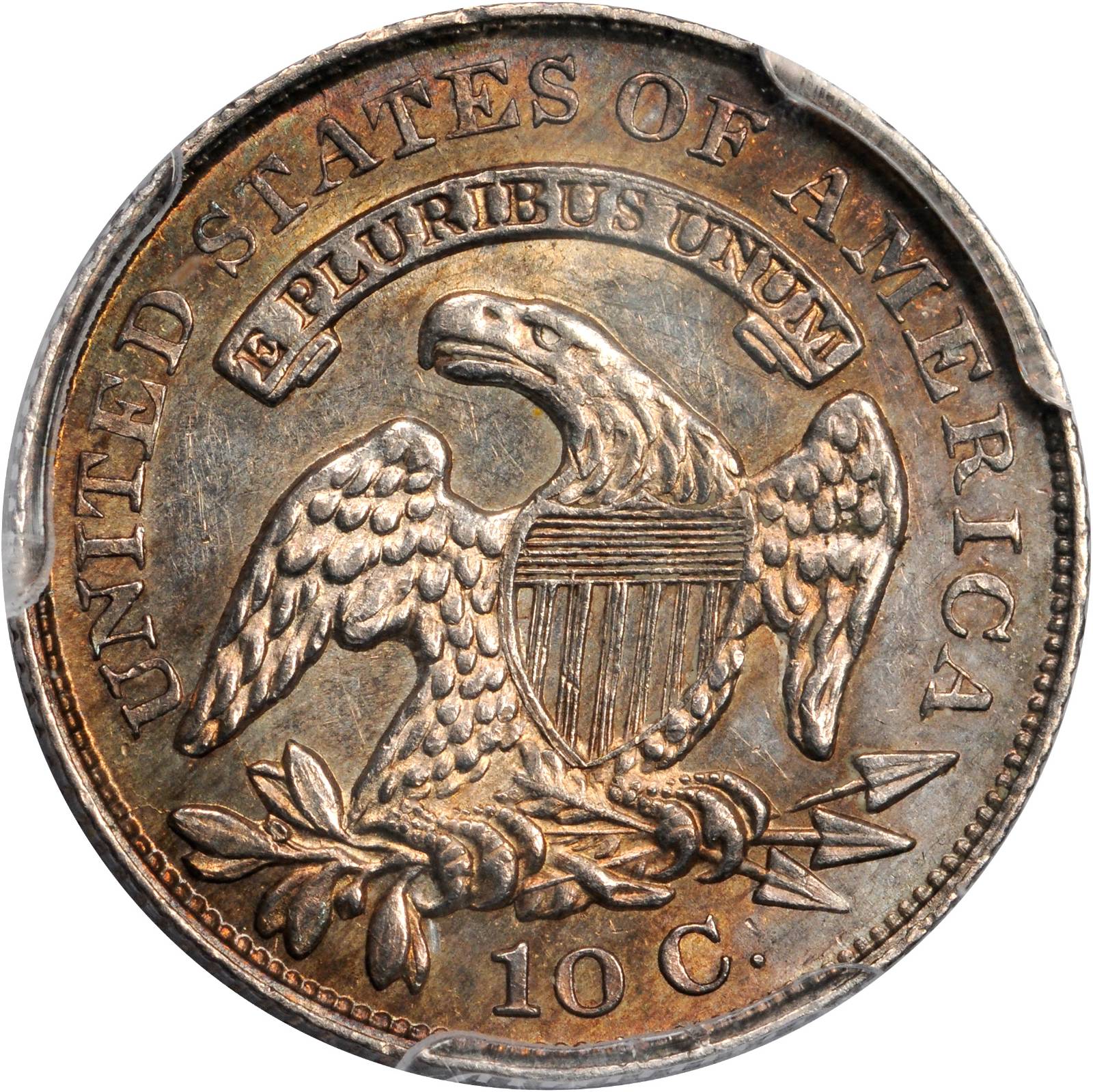 1829 10c Small 10C, JR-8 AG3 CAC thumbnail 8