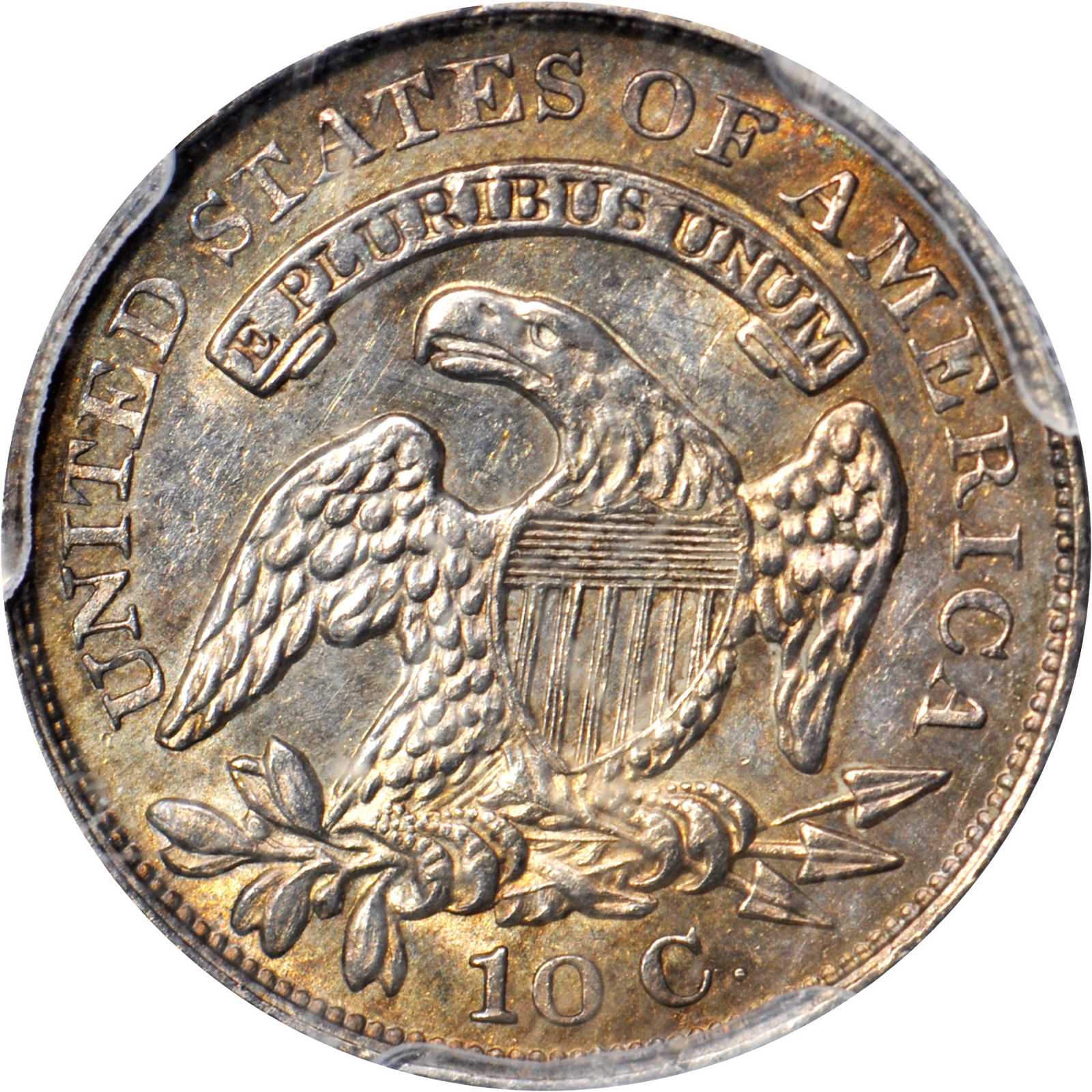 1829 10c Small 10C, JR-8 AG3 CAC thumbnail 4