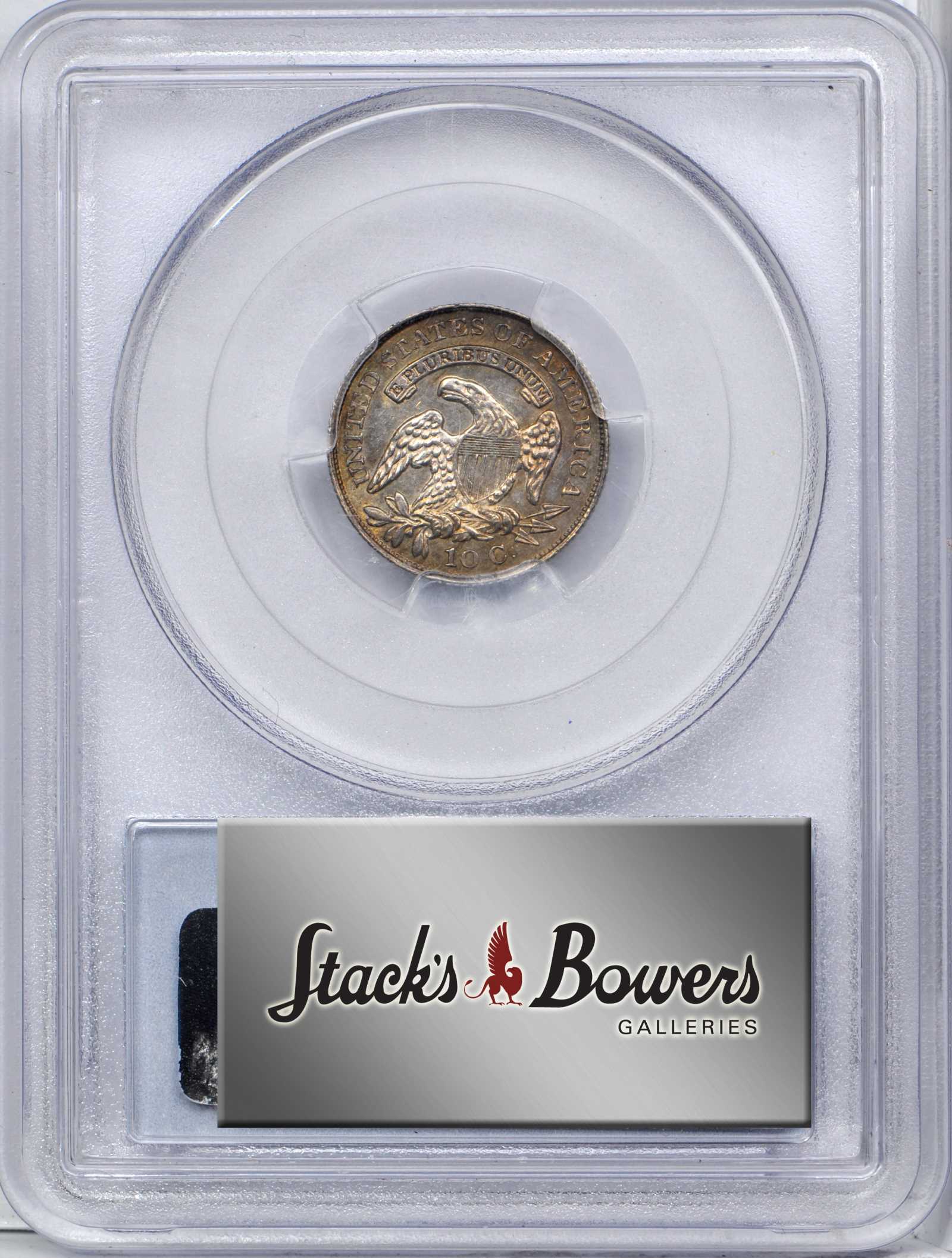 1829 10c Small 10C, JR-8 AG3 CAC thumbnail 5