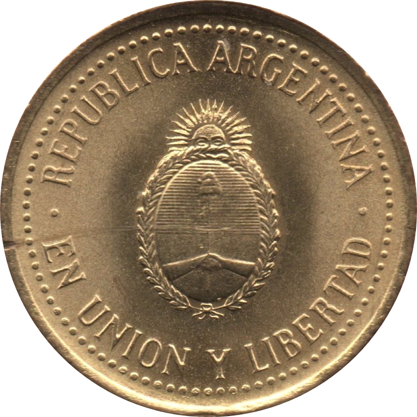 1992 10 Ce 24 reeds; 19 sunrays (Santiago de Chile Mint) MS