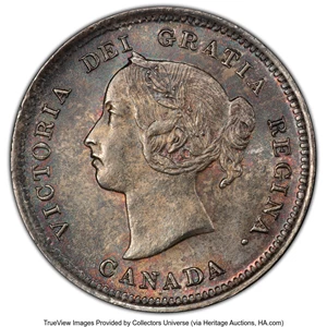 image for: Canada: Victoria 5 Cents 1889 MS65 PCGS,...