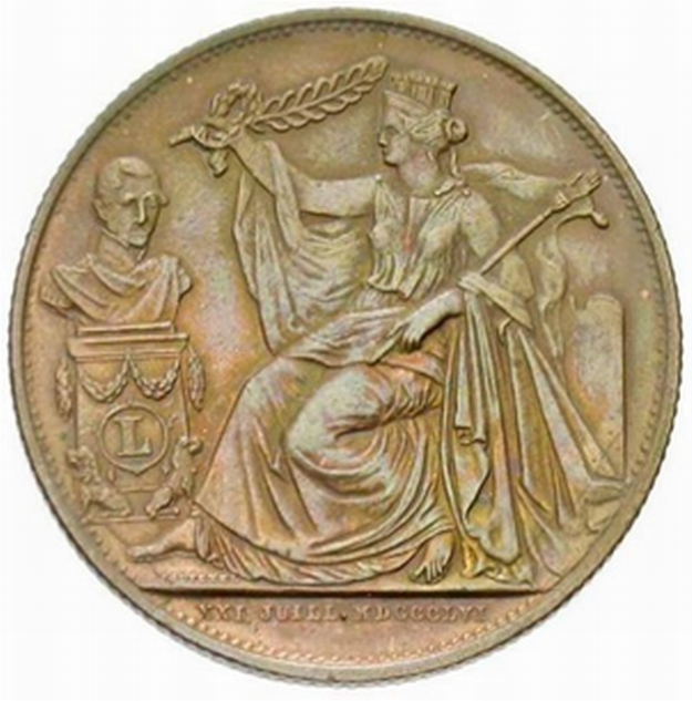 1856-1856 5 Ce Bronze MS