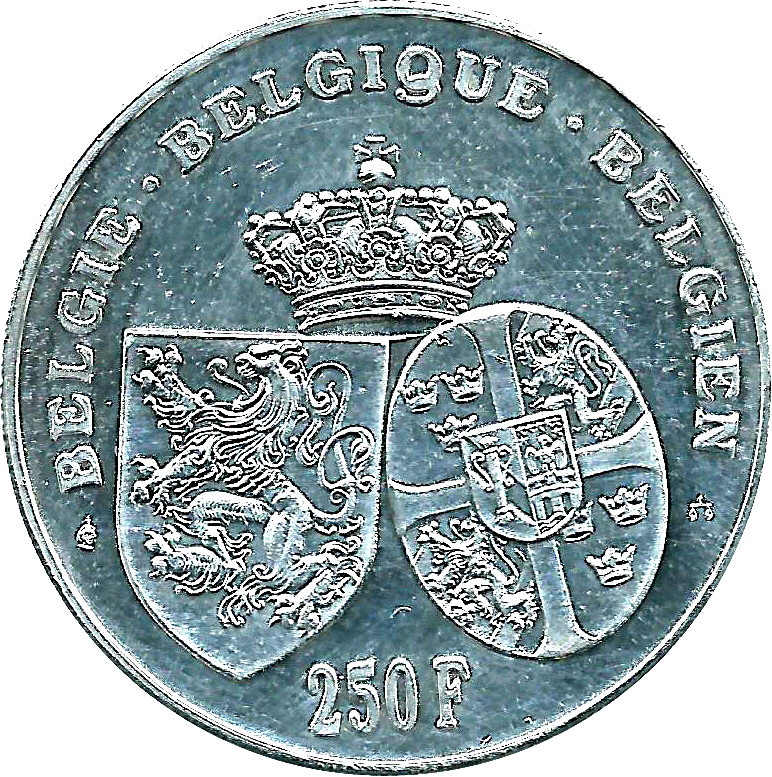 1995 250 Fr Morin 970; Coin alignment MS