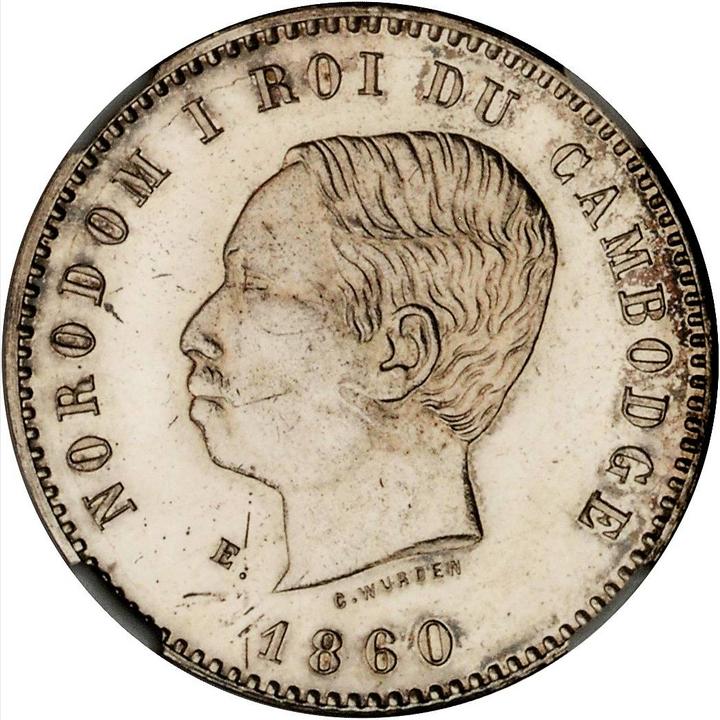 1860 10 Ce Minted 1875 PR