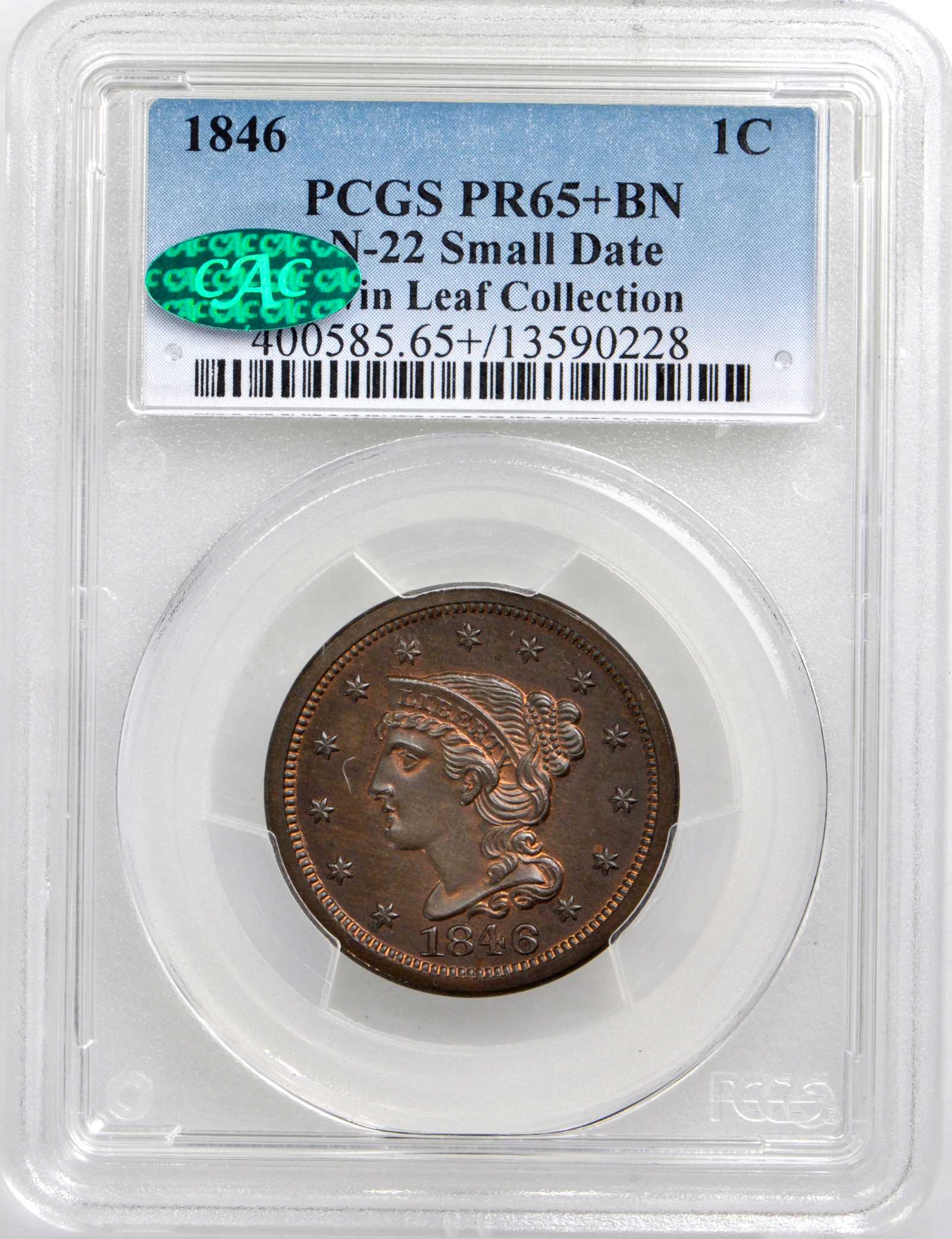 1846 1c PR BN PR65 BN thumbnail 4