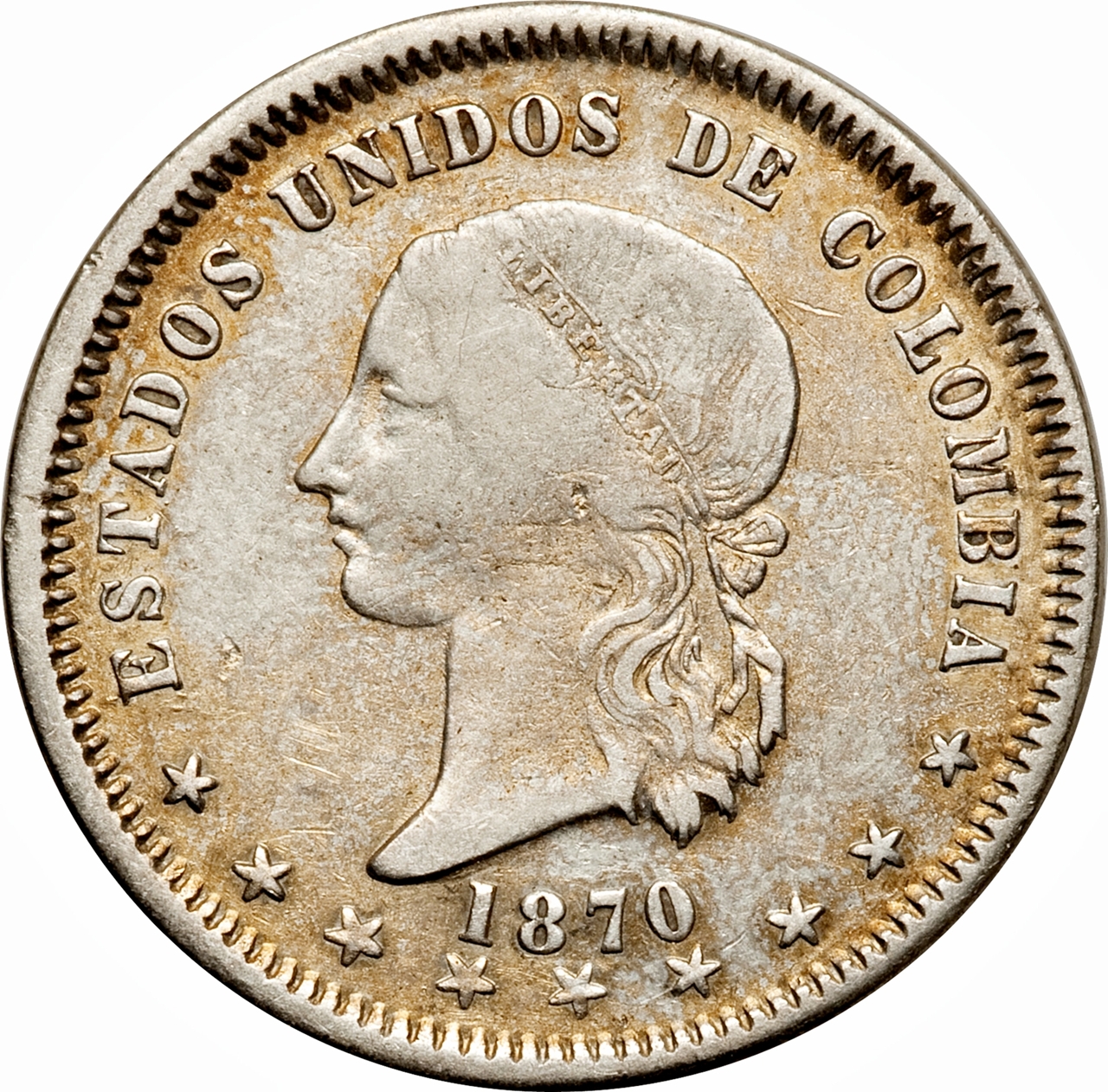 1868 5 Dé MS