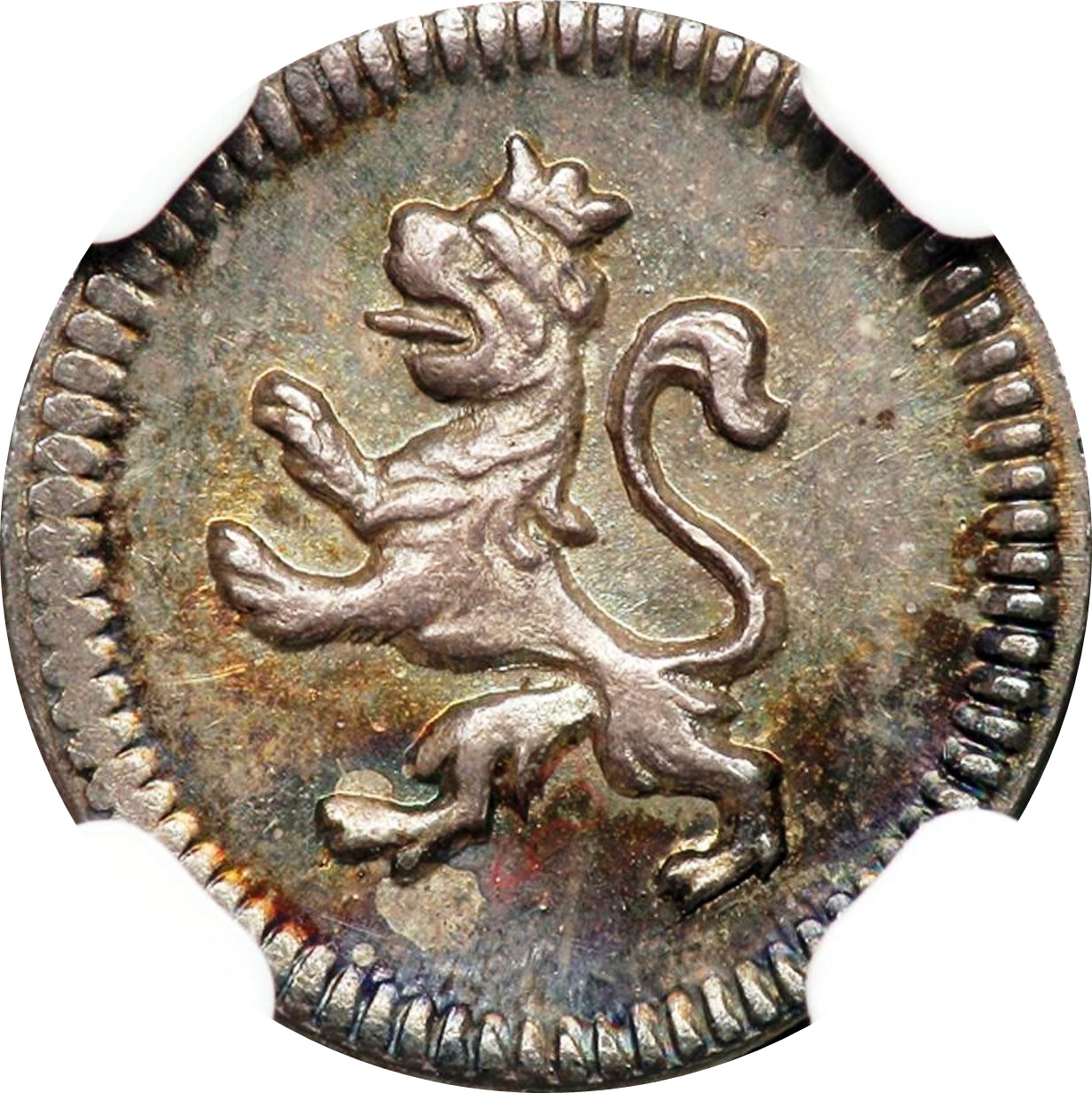 1756-1796  ¼ Re two types of castle and lion varieties. MS