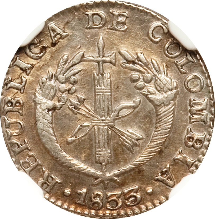 1833  ½ Re MS
