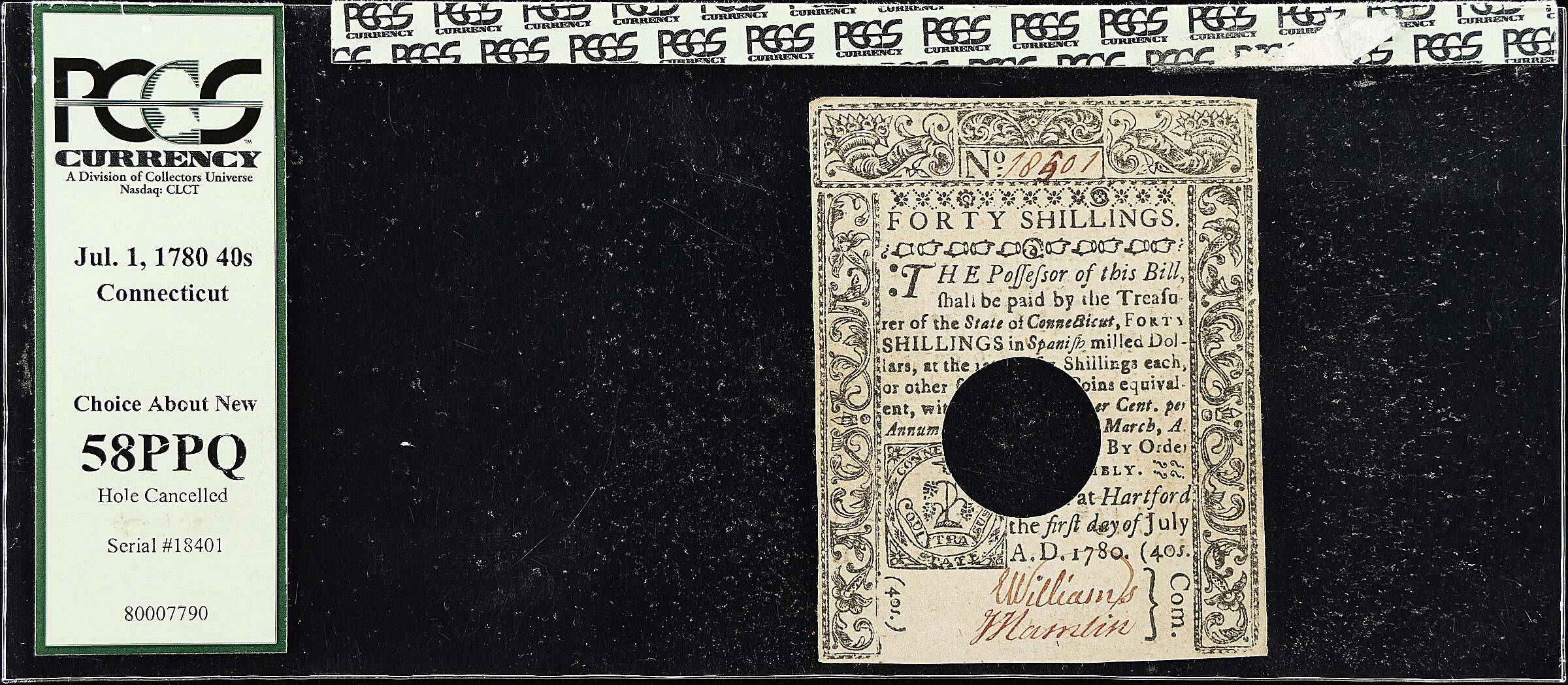 Jul 1, 1780 40s Connecticut (Fr. CT240) thumbnail 10
