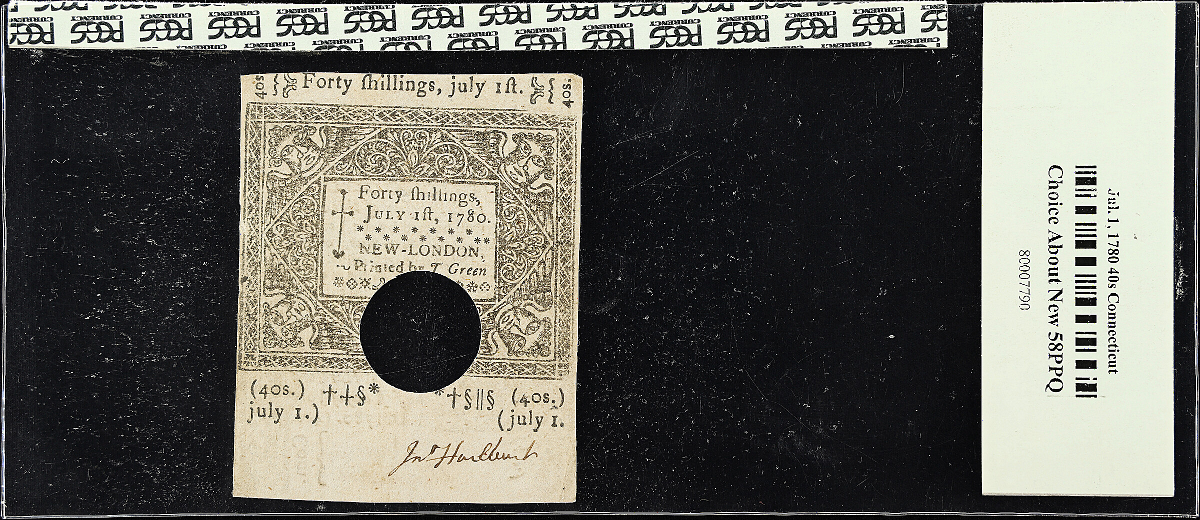 Jul 1, 1780 40s Connecticut (Fr. CT240) thumbnail 9