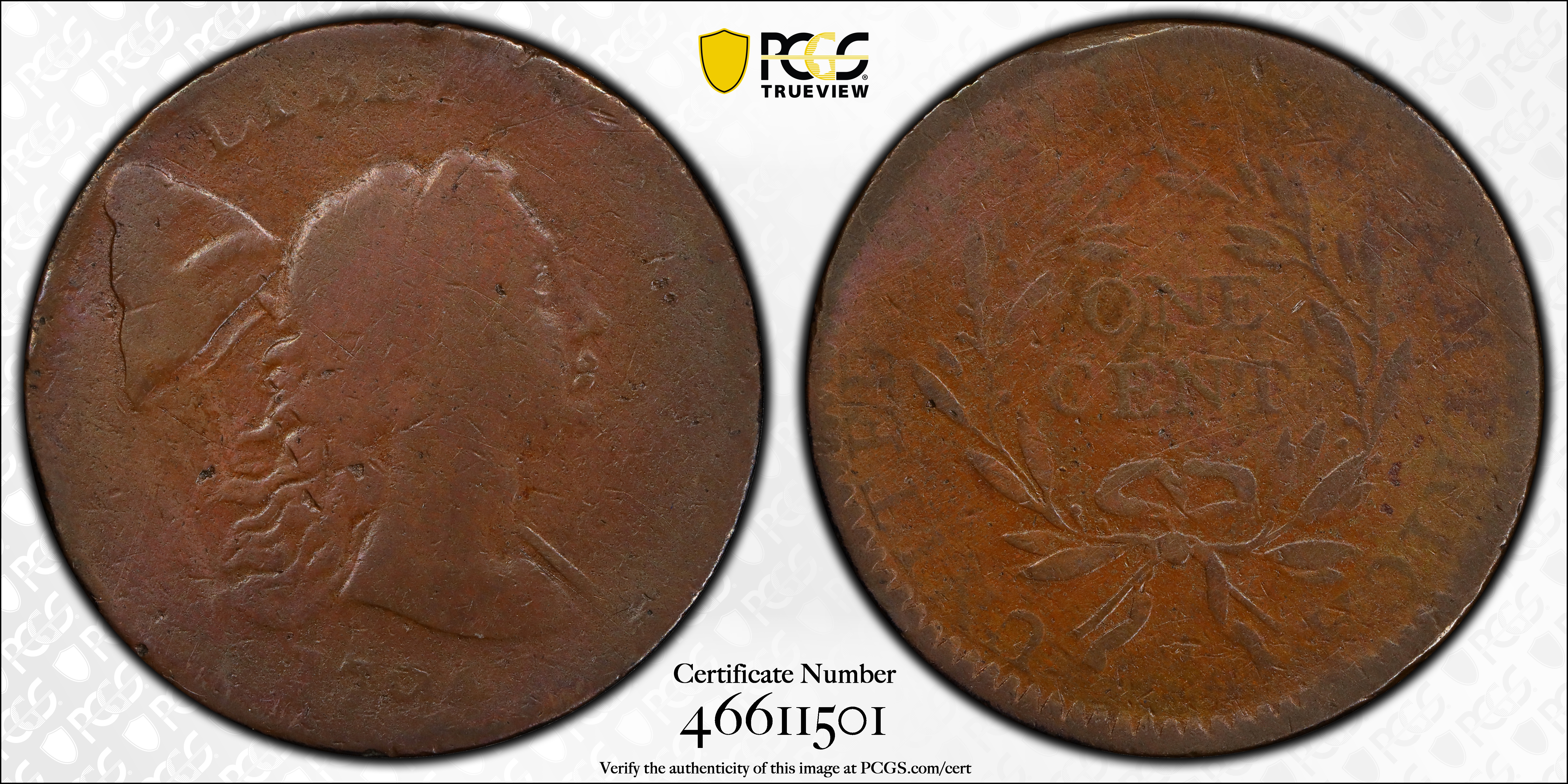 1794 1c Head of 1793, S-19a  MS BN thumbnail 10