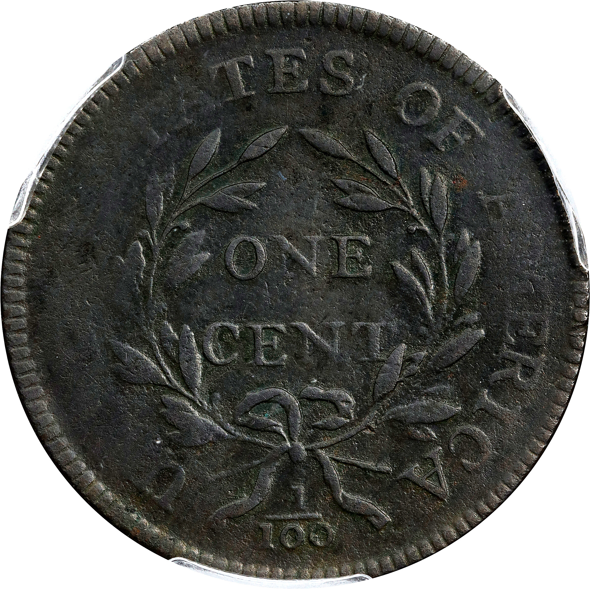 1797 1c Reverse of 1795, Gripped Edge, S-120b  MS BN thumbnail 17