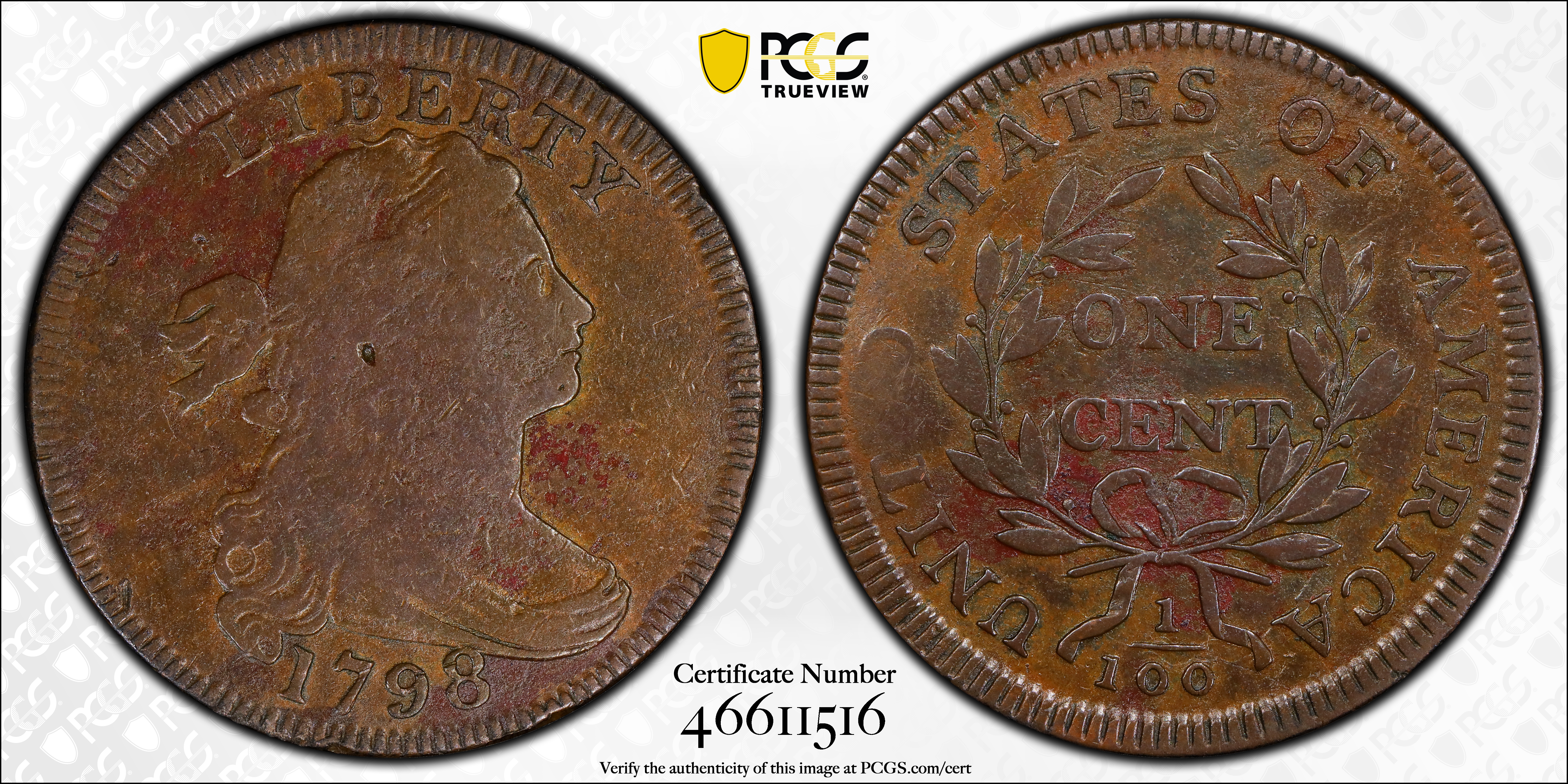 1798 1c 1st Hair Style, S-154 MS BN thumbnail 6