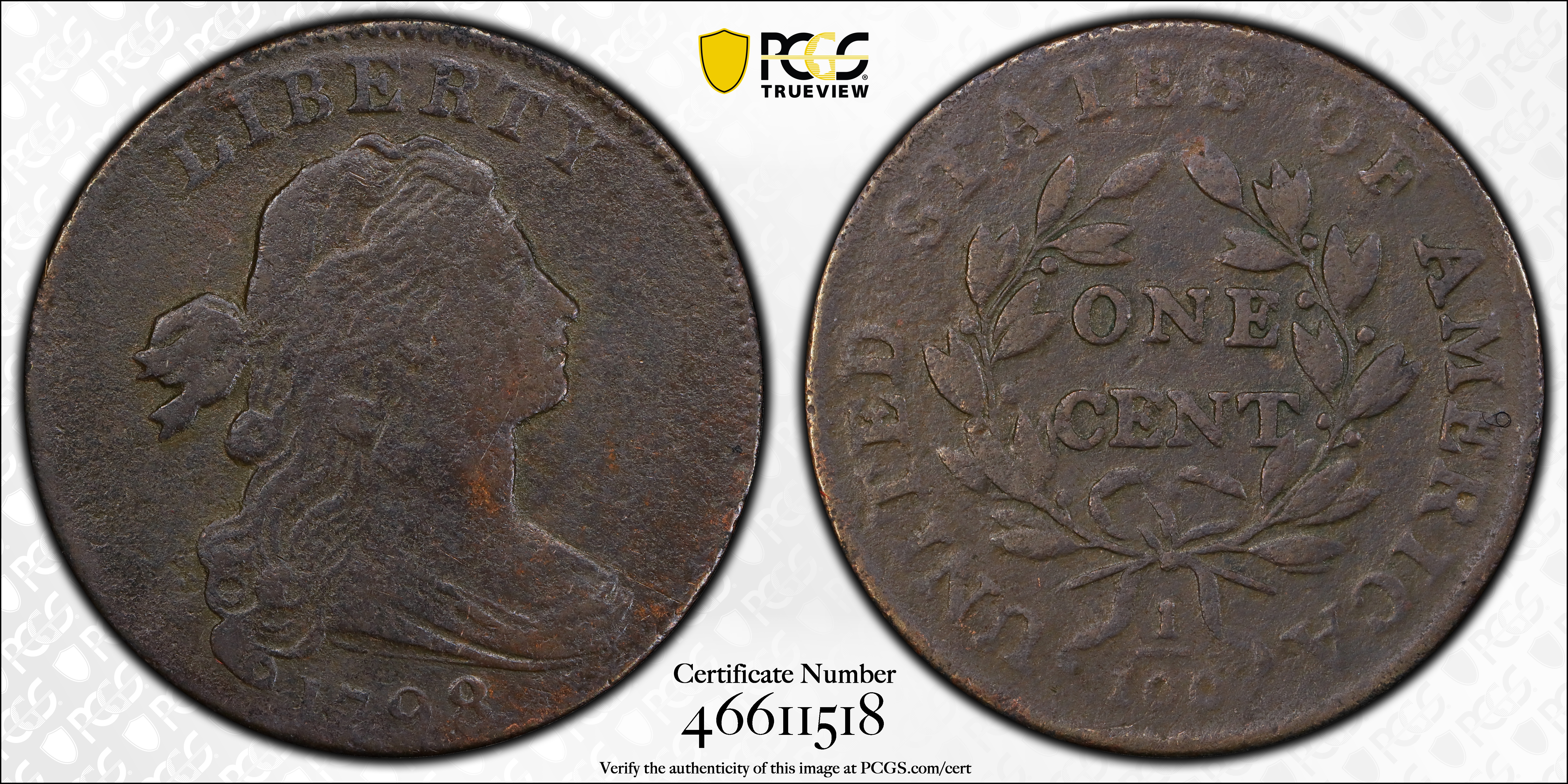 1798 1c 2nd Hair Style, S-169  MS BN thumbnail 11