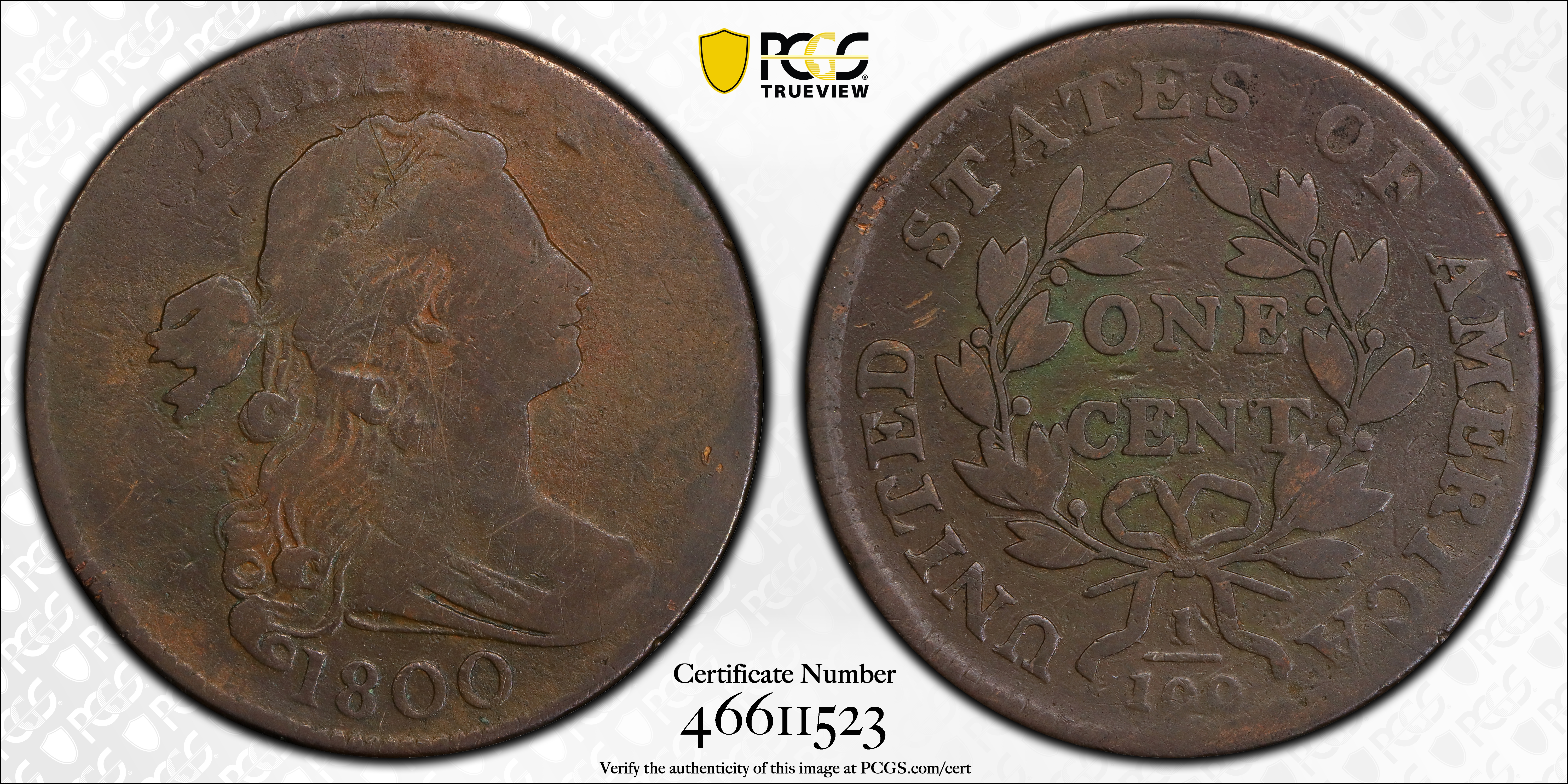 1800 1c Normal Date, S-206  MS BN thumbnail 14