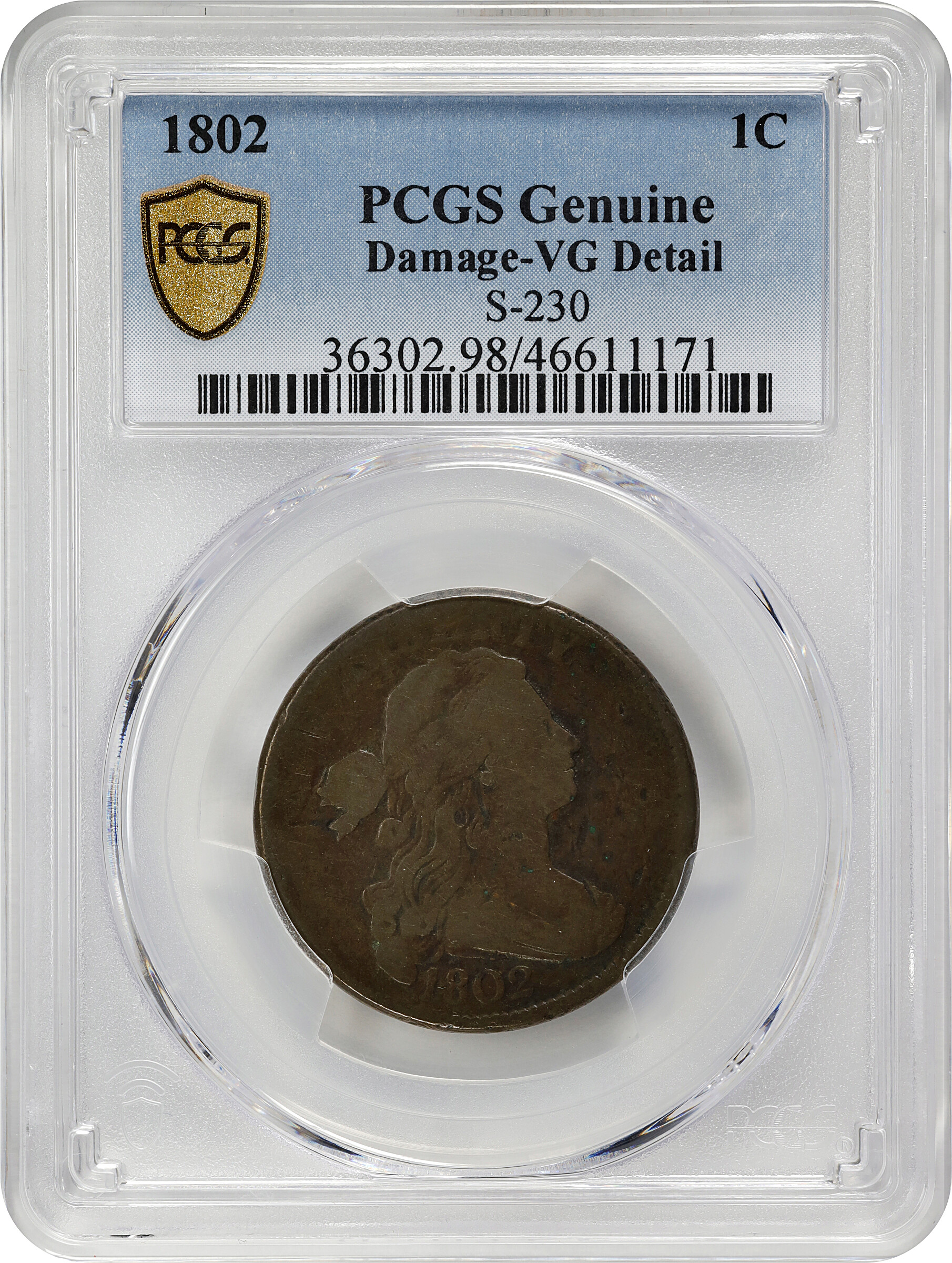 1802 1c Normal Reverse, S-230  MS BN VF20 BN CAC thumbnail 22