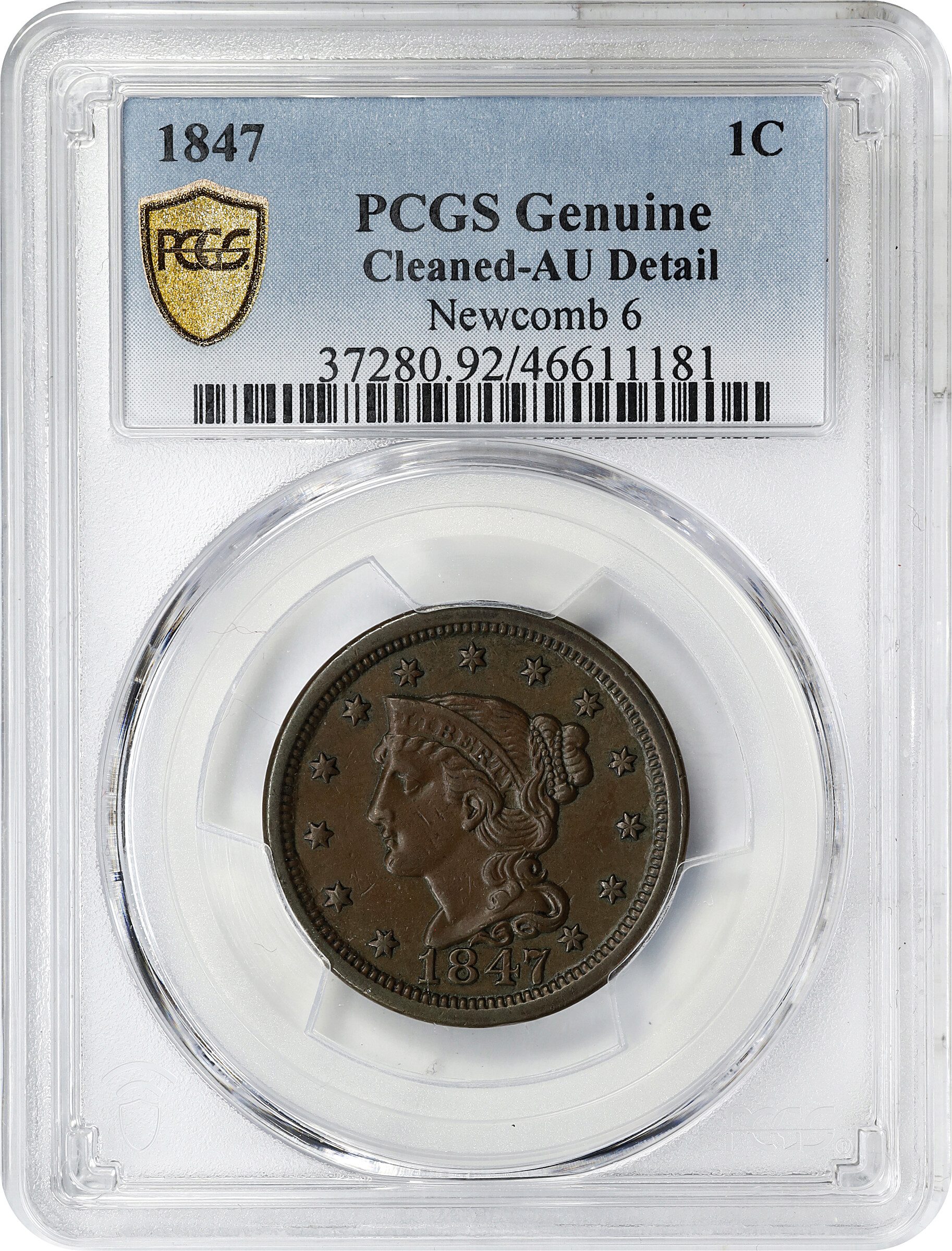1847 1c N-6 MS BN thumbnail 9
