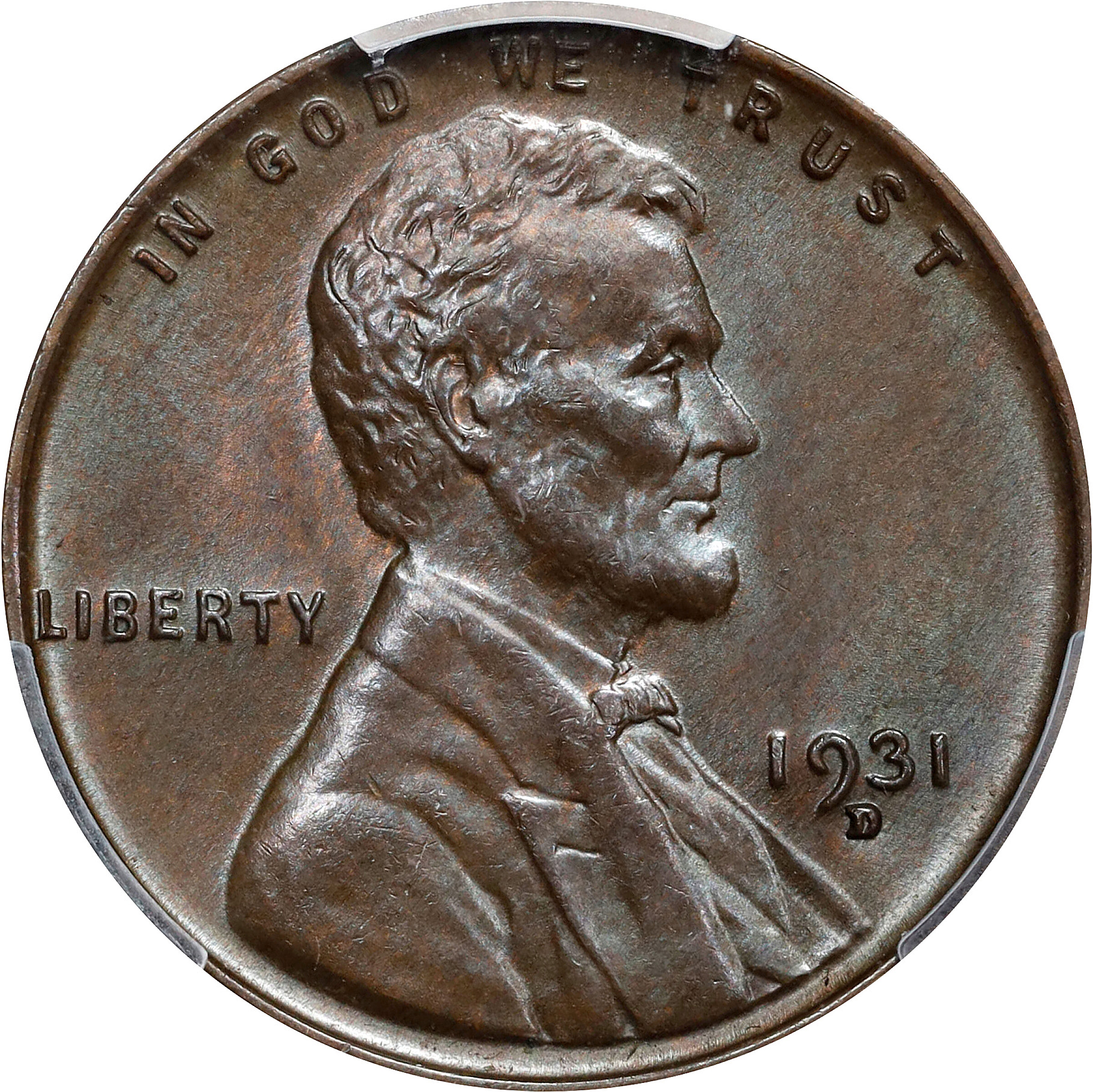 1931-D Lincoln Cent. MS-65 BN (PCGS).