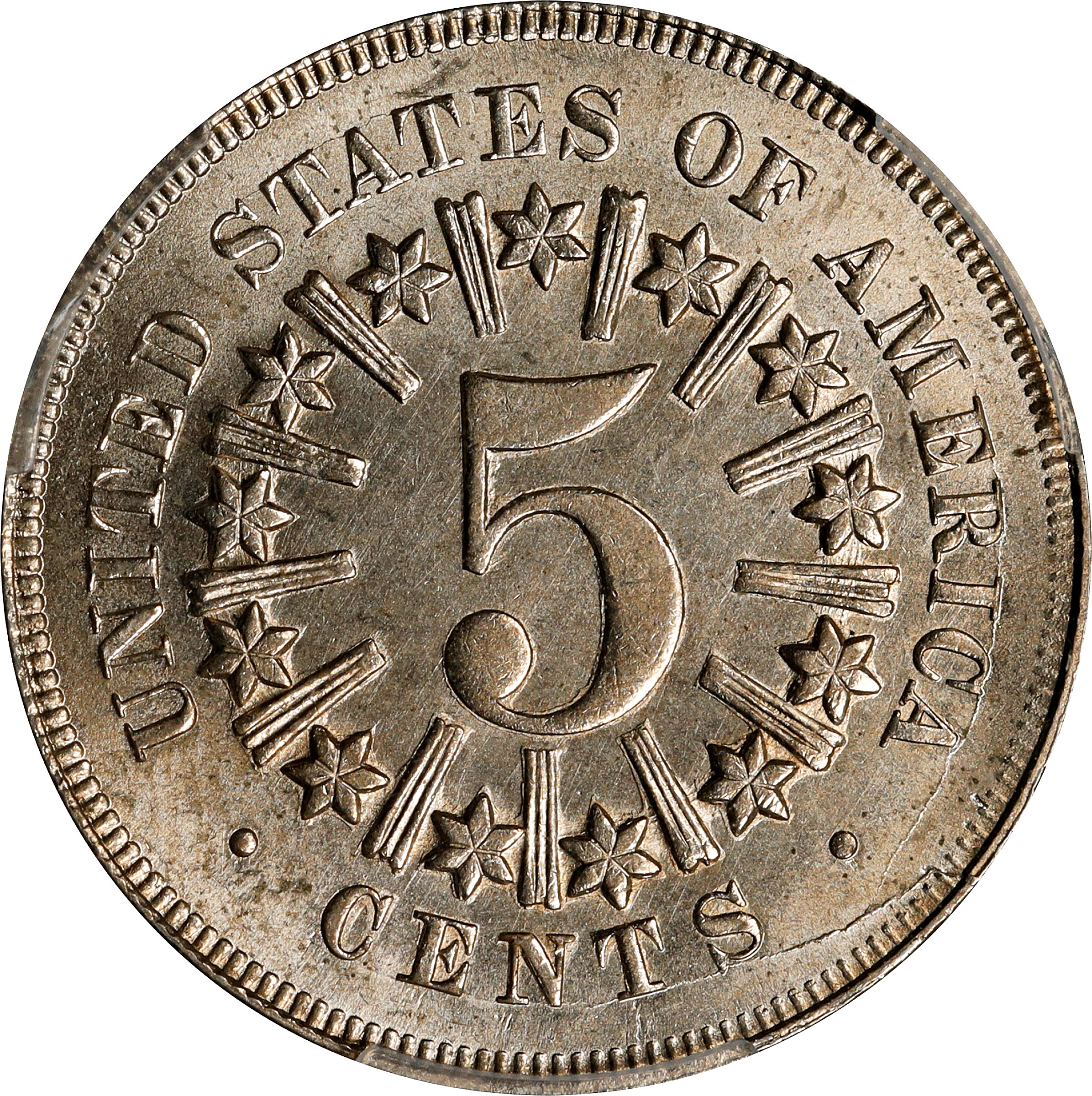 1867 5c Rays, Repunched Date, FS-301 MS thumbnail 9