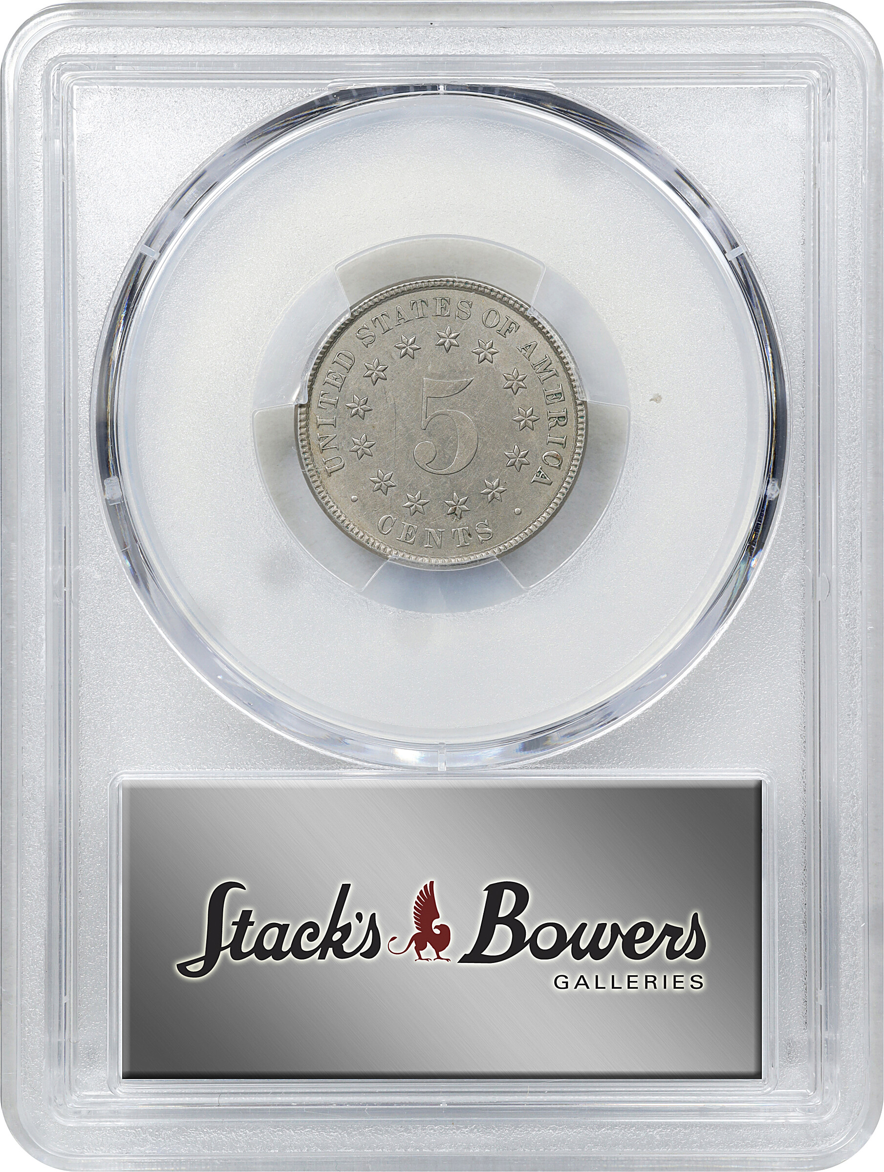 1883/2 5c Shield, Overdate, FS-303 AU58 CAC thumbnail 25