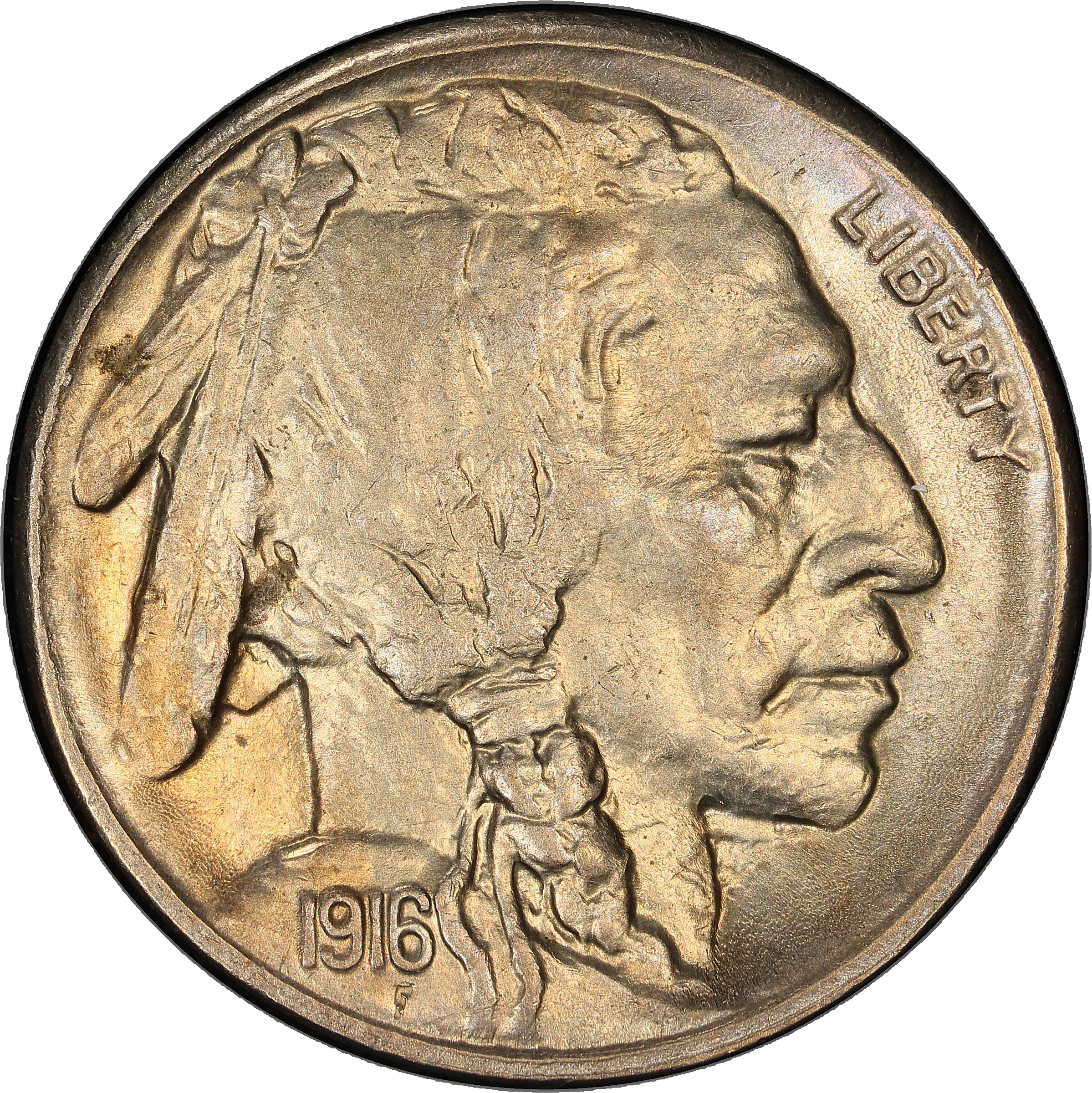 1916-S Buffalo Nickel. AU Details--Cleaned (PCGS).