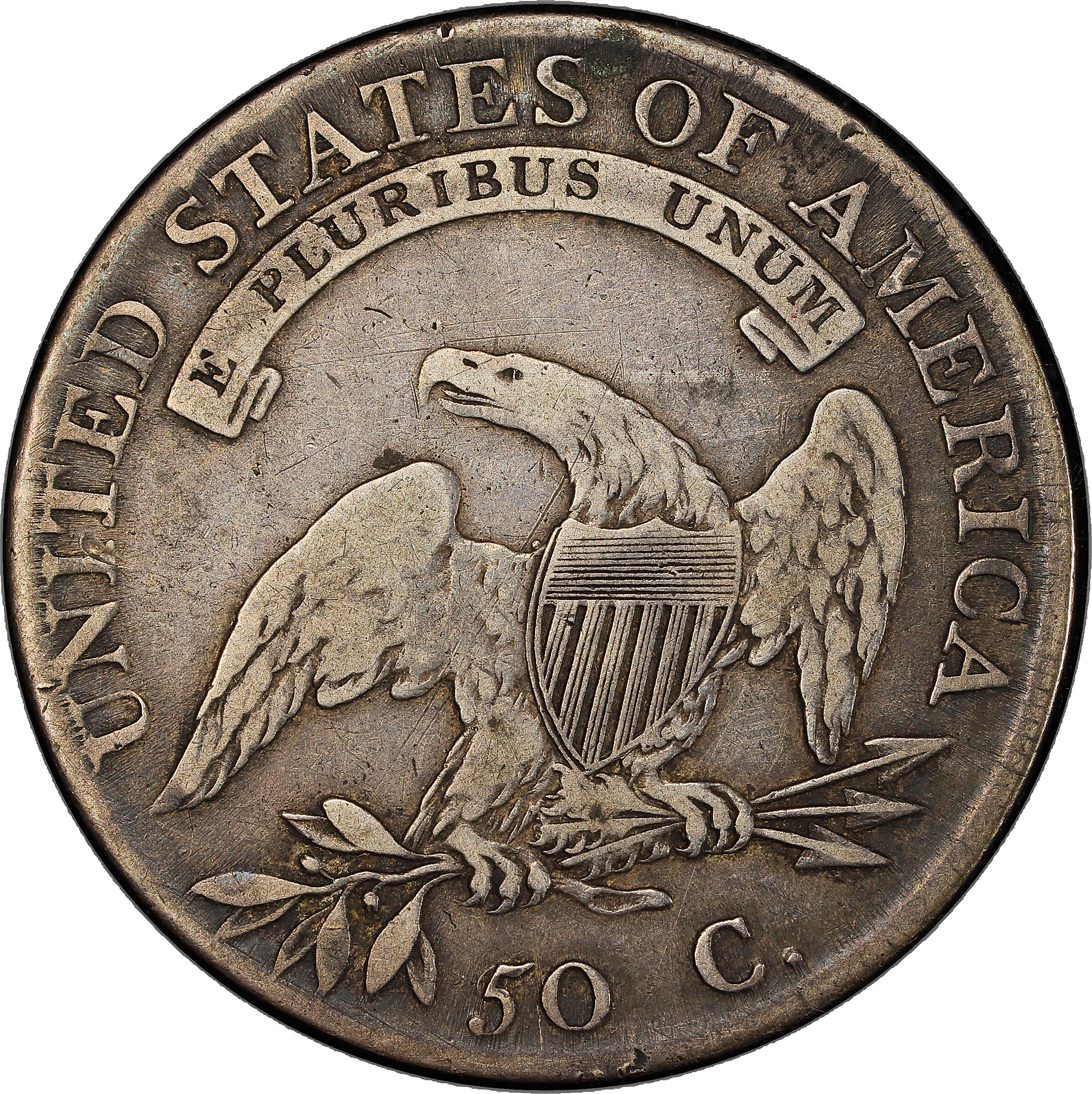 1807 50c Capped Bust, 50/20, O-112 AG3 thumbnail 2