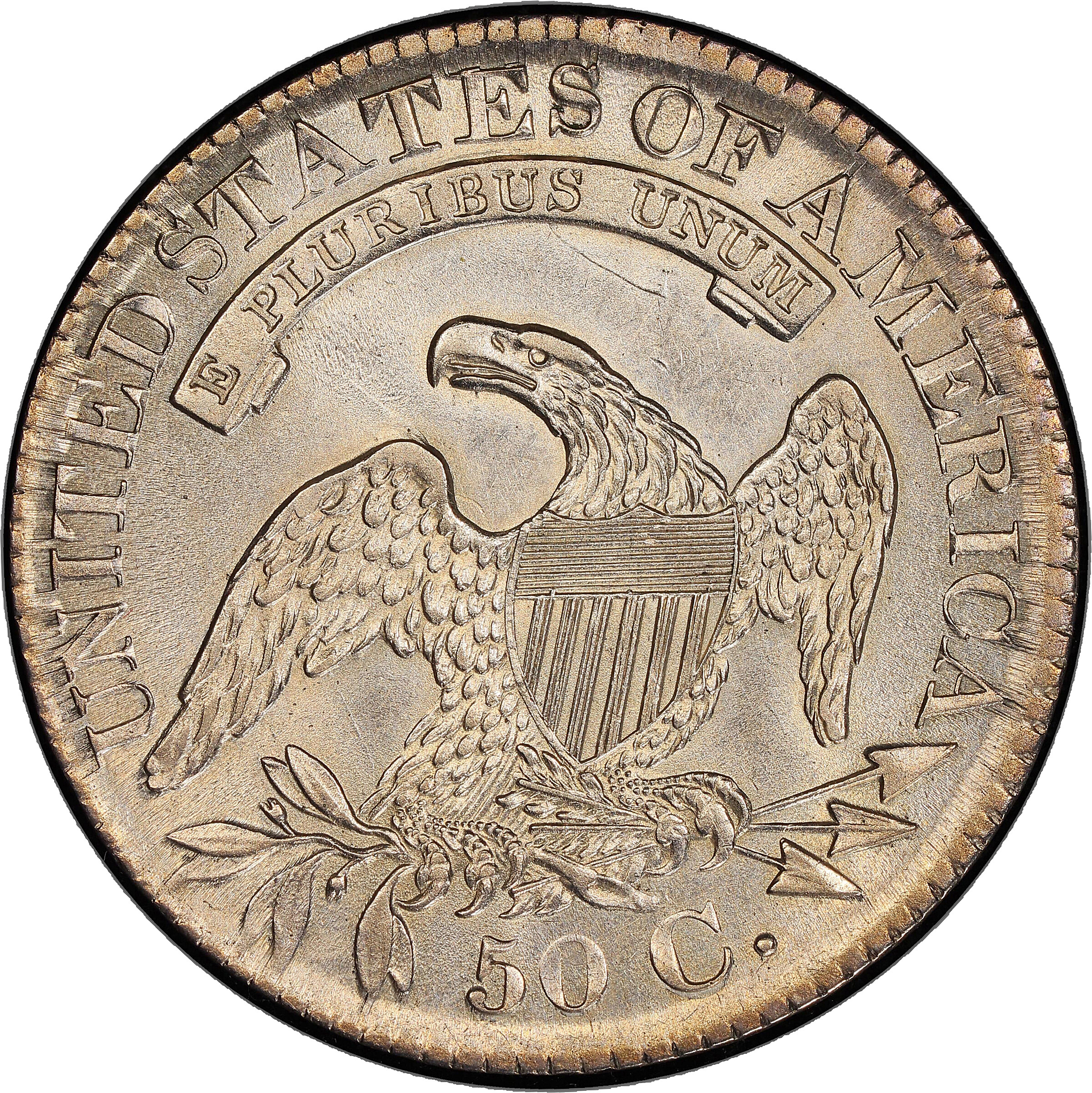1827 50c Square Base 2, O-128 VG10 thumbnail 6