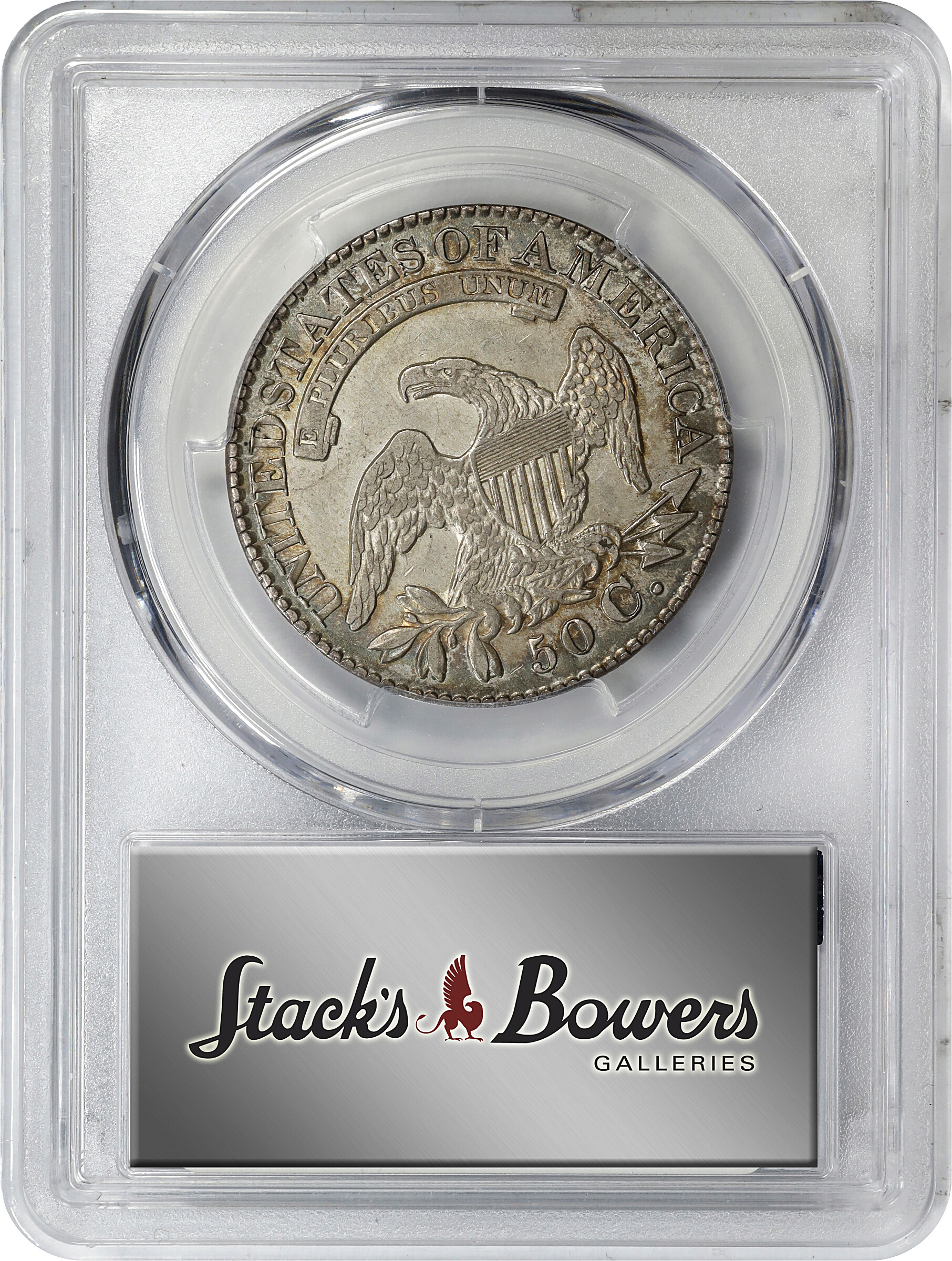 1828 50c Square Base 2, Small 8s, Large Letters, O-118 VF20 CAC thumbnail 13