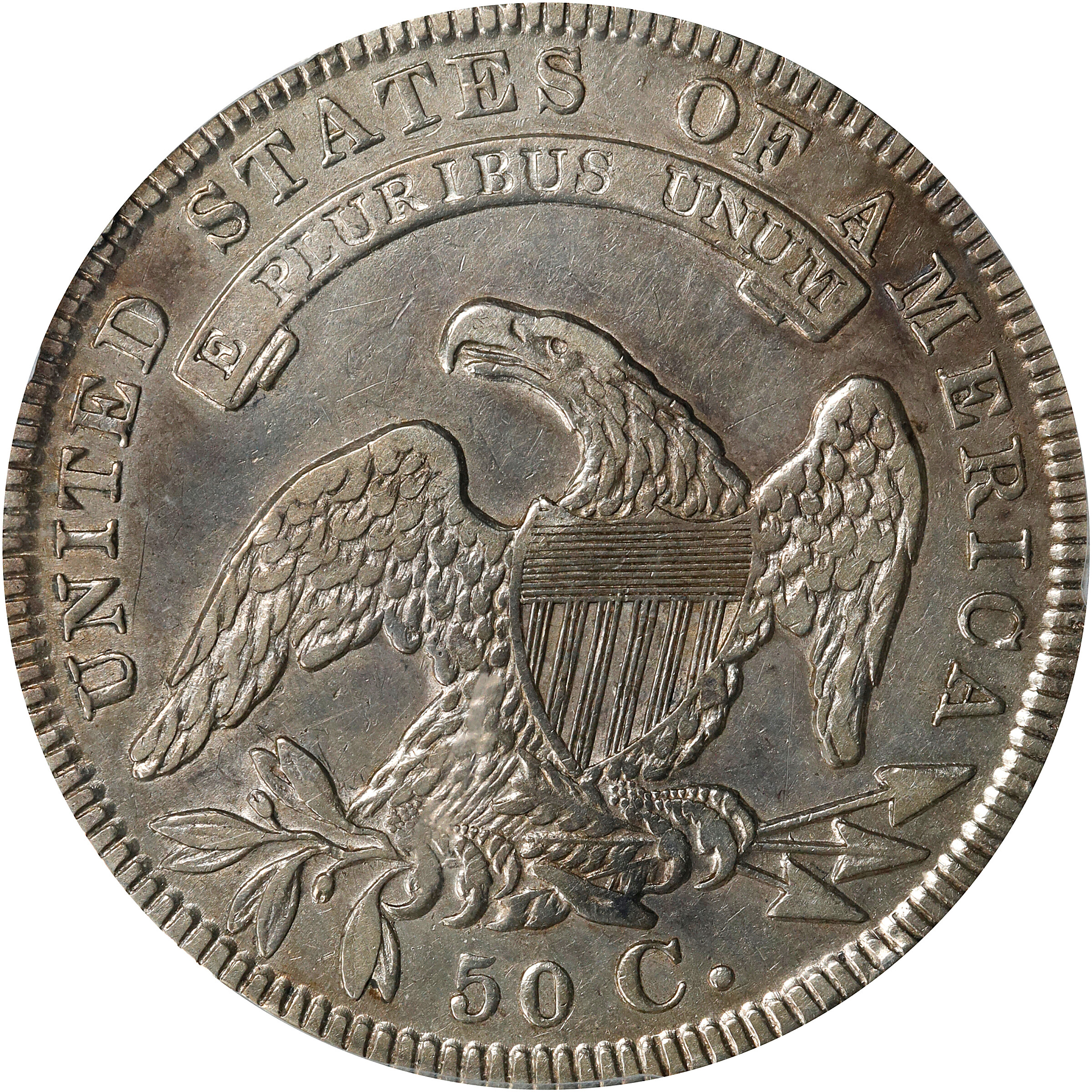 1834 50c Small Date, Small Letters, O-111 G6 CAC thumbnail 4