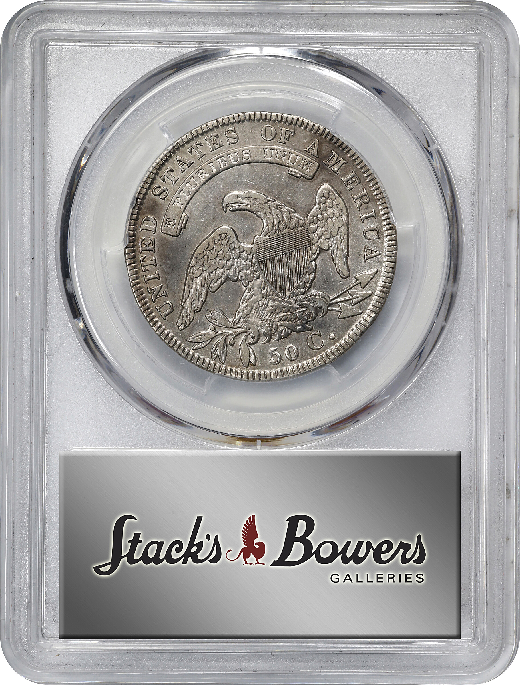 1834 50c Small Date, Small Letters, O-111 G6 CAC thumbnail 6