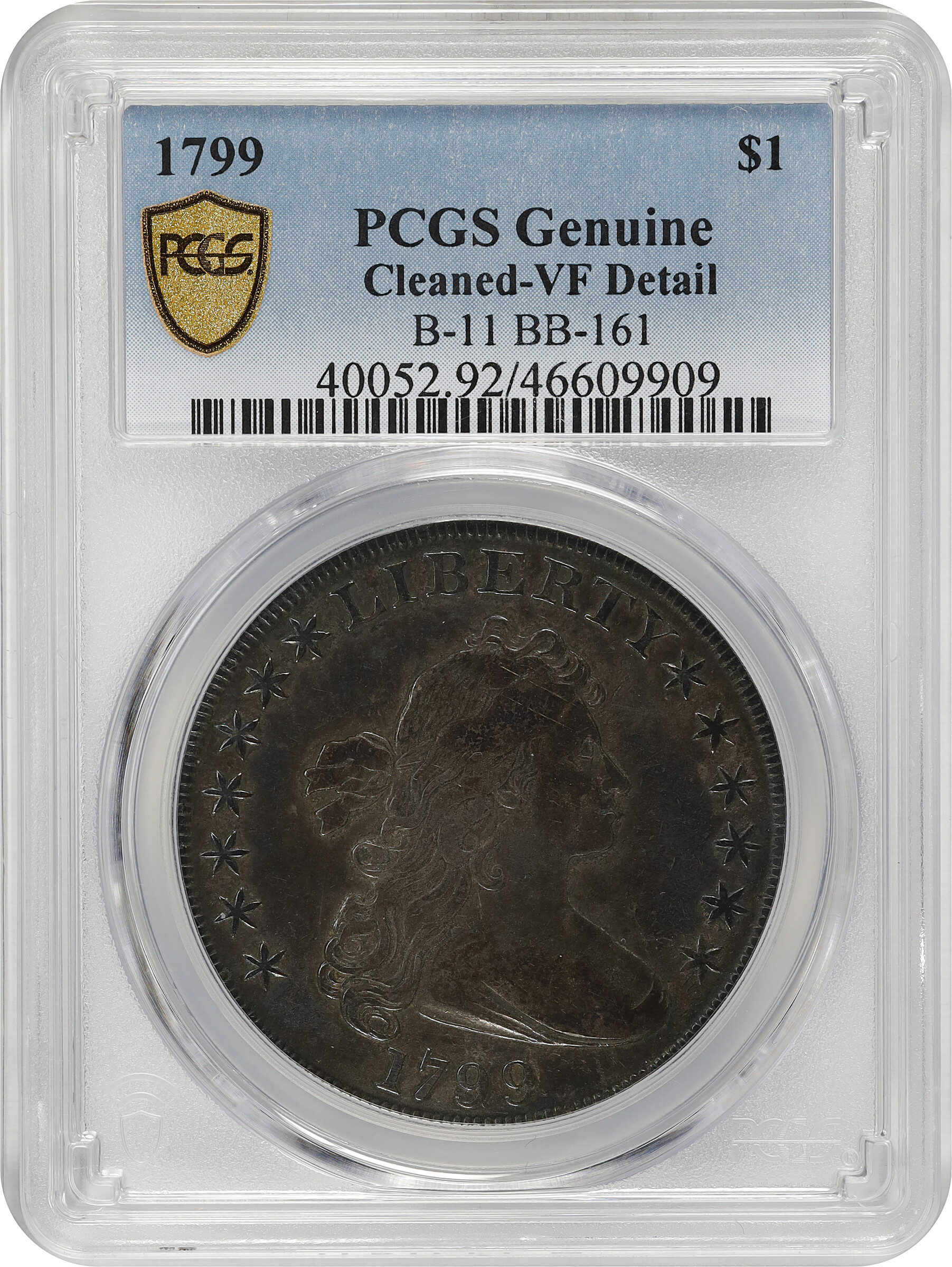 1799 $1  7x6 Stars, B-11, BB-161 G6 CAC thumbnail 10